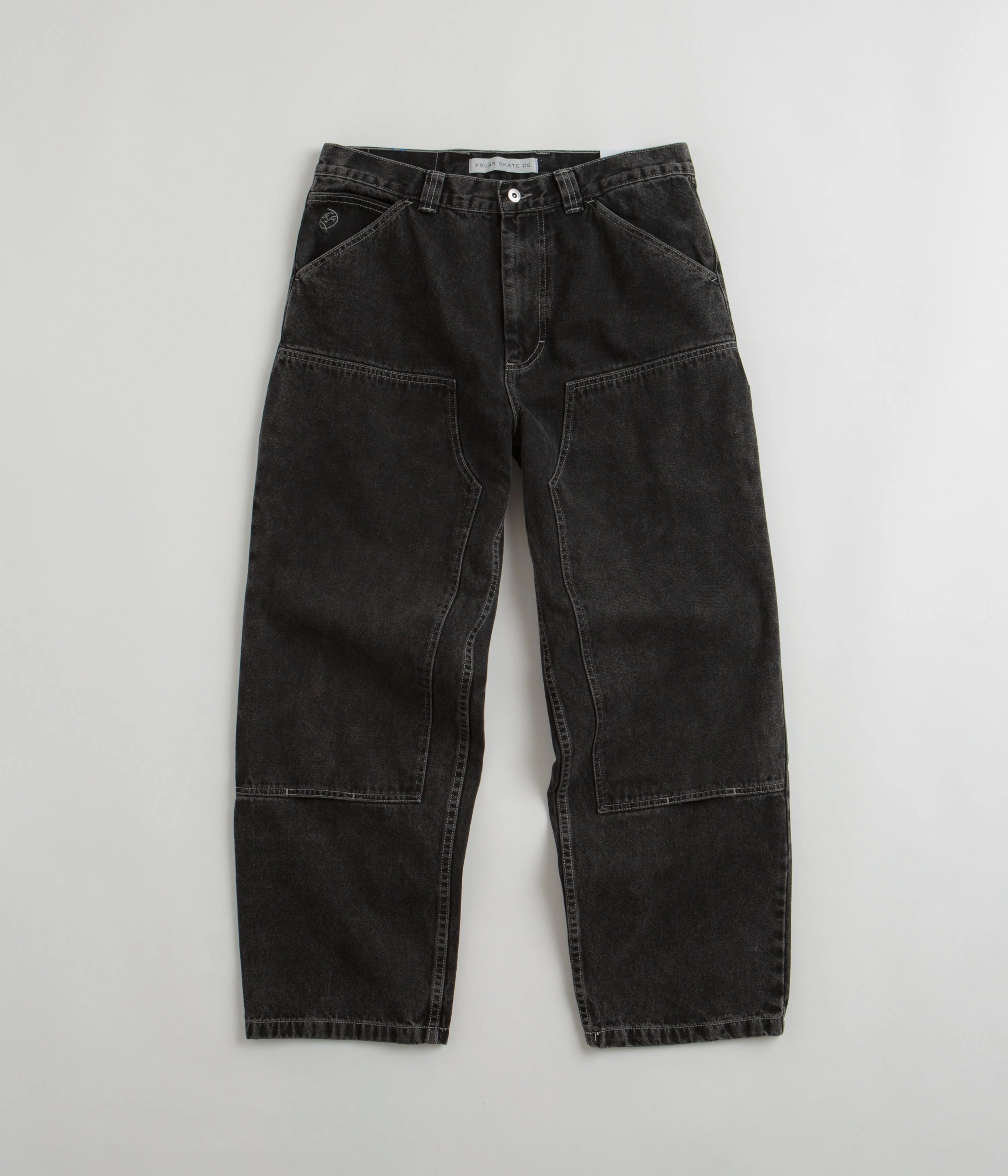 Polar Big Boy Work Pants - Silver Black Outdoor Activity simple design