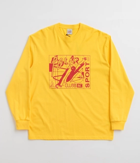 Low Impact Manufacturing Daily Trend Look Polar Clubb Inc Long Sleeve T-Shirt - Lemon