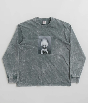 Polar Demon Child Acid Long Sleeve T-Shirt - Grey Everyday Outfit Perfect For Relaxing