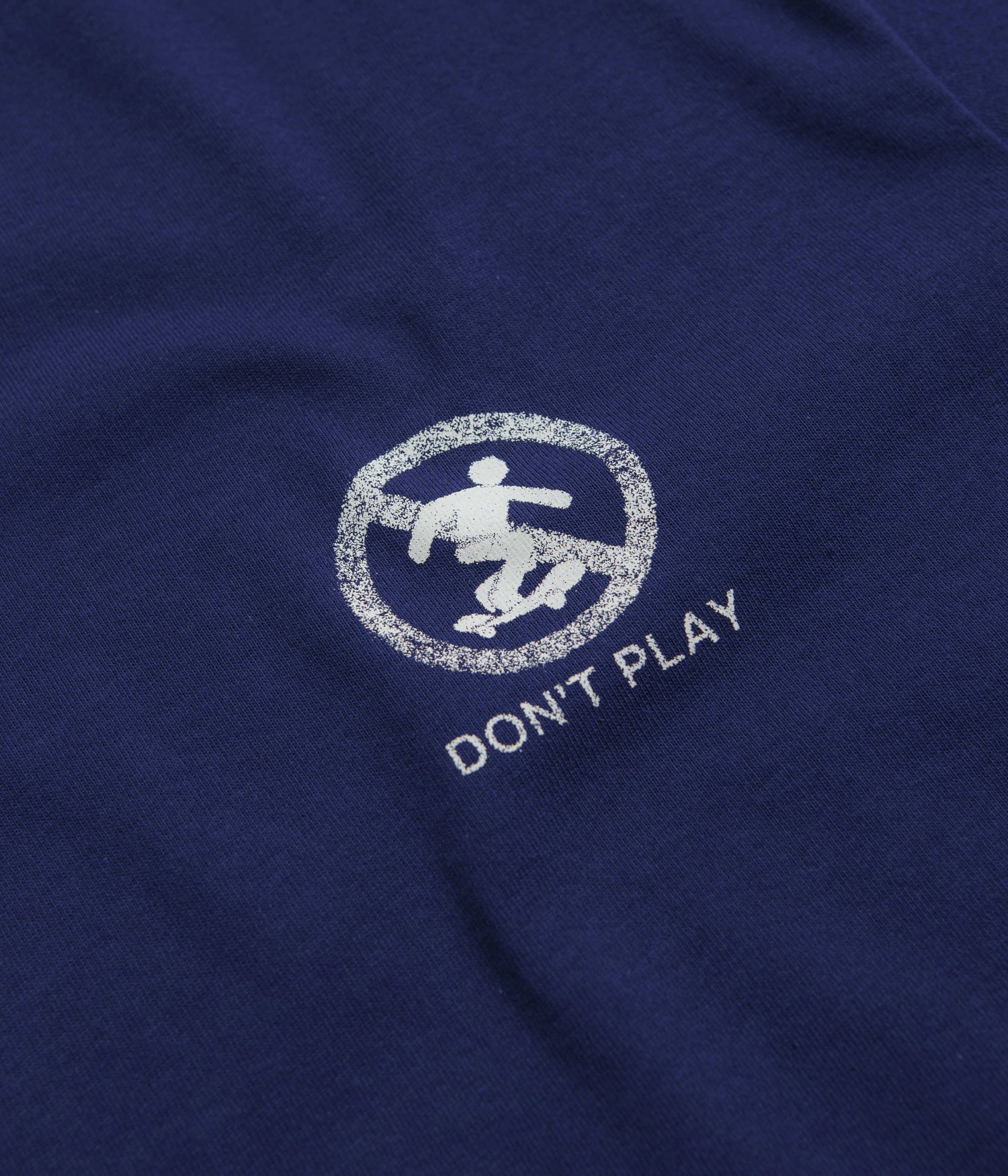 Polar Don't Play T-Shirt - Deep Royal Blue Layered Neckline