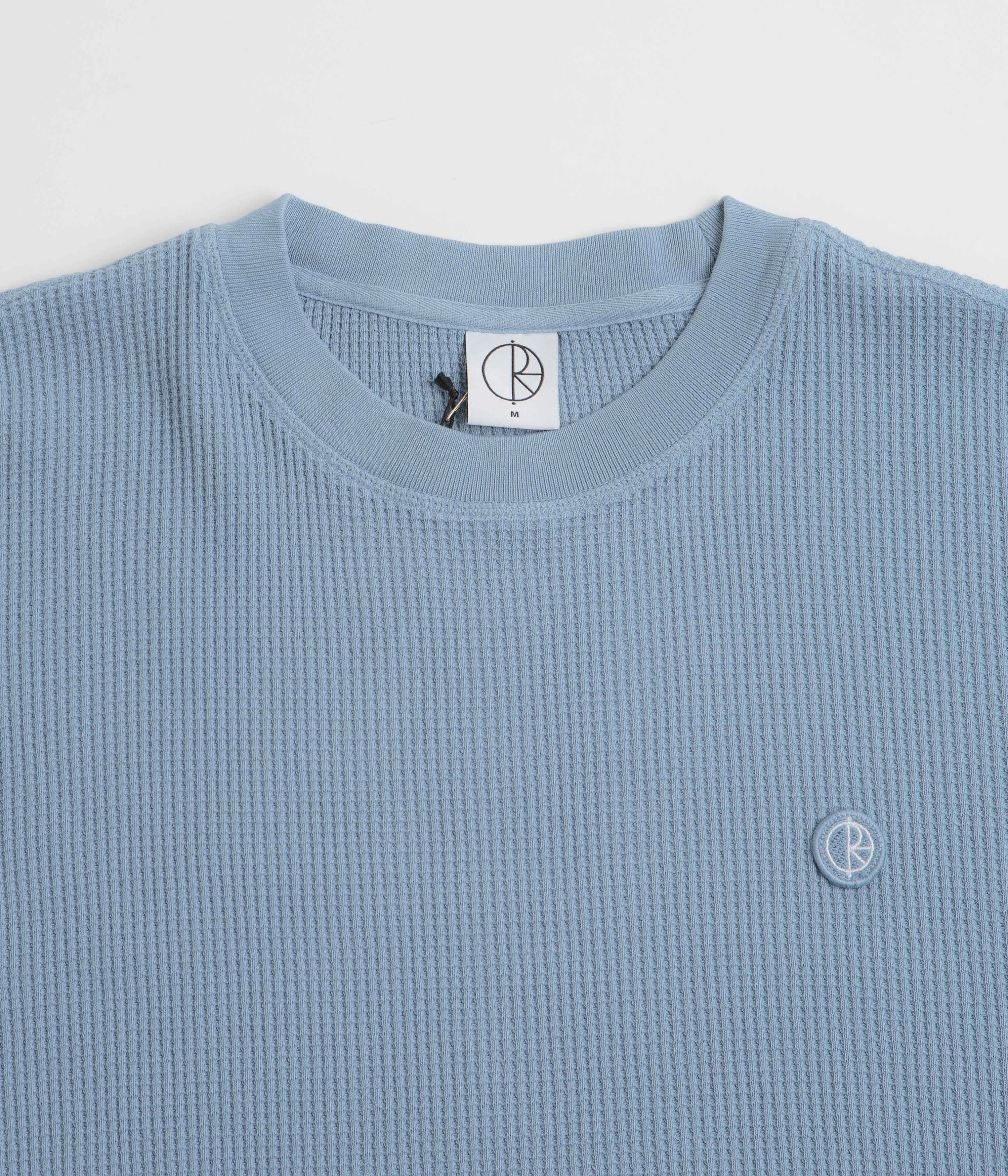 Polar Dylan Long Sleeve T-Shirt - Dove Blue Drip Dry Fabric