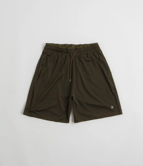 Polar Ray Shorts - Brown rayon fabric
