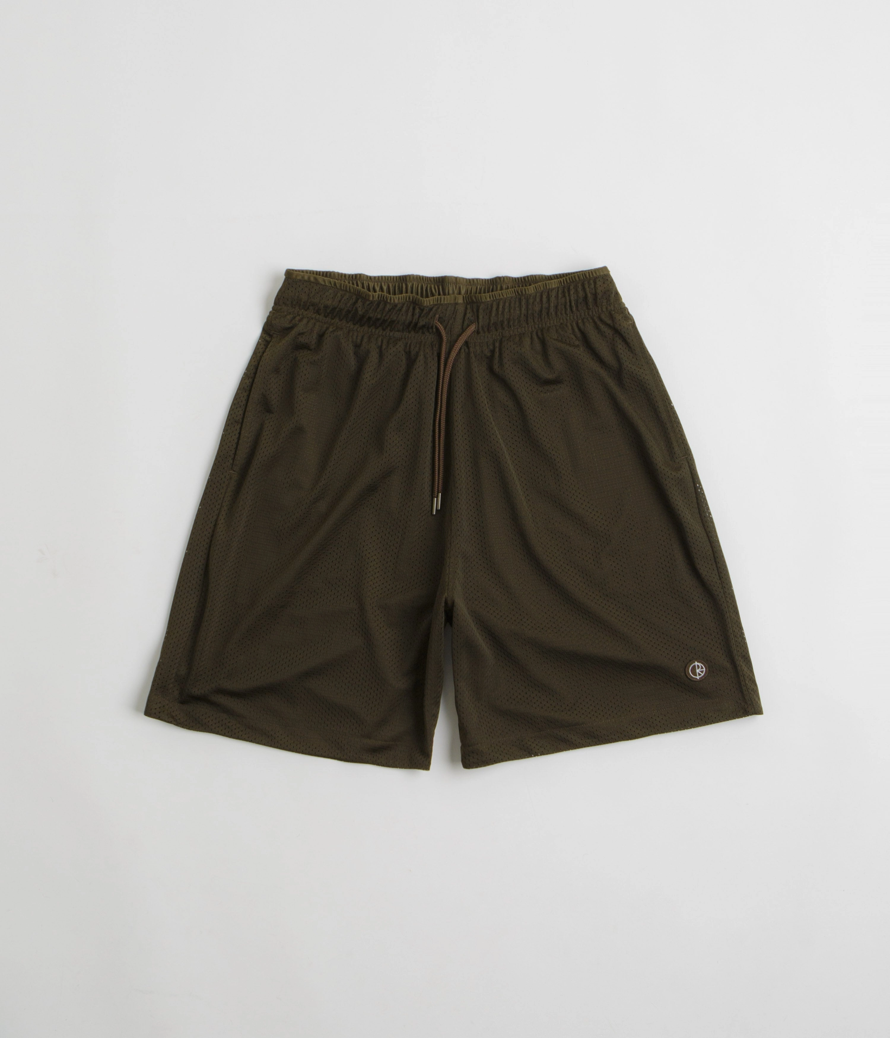Polar Ray Shorts - Brown rayon fabric