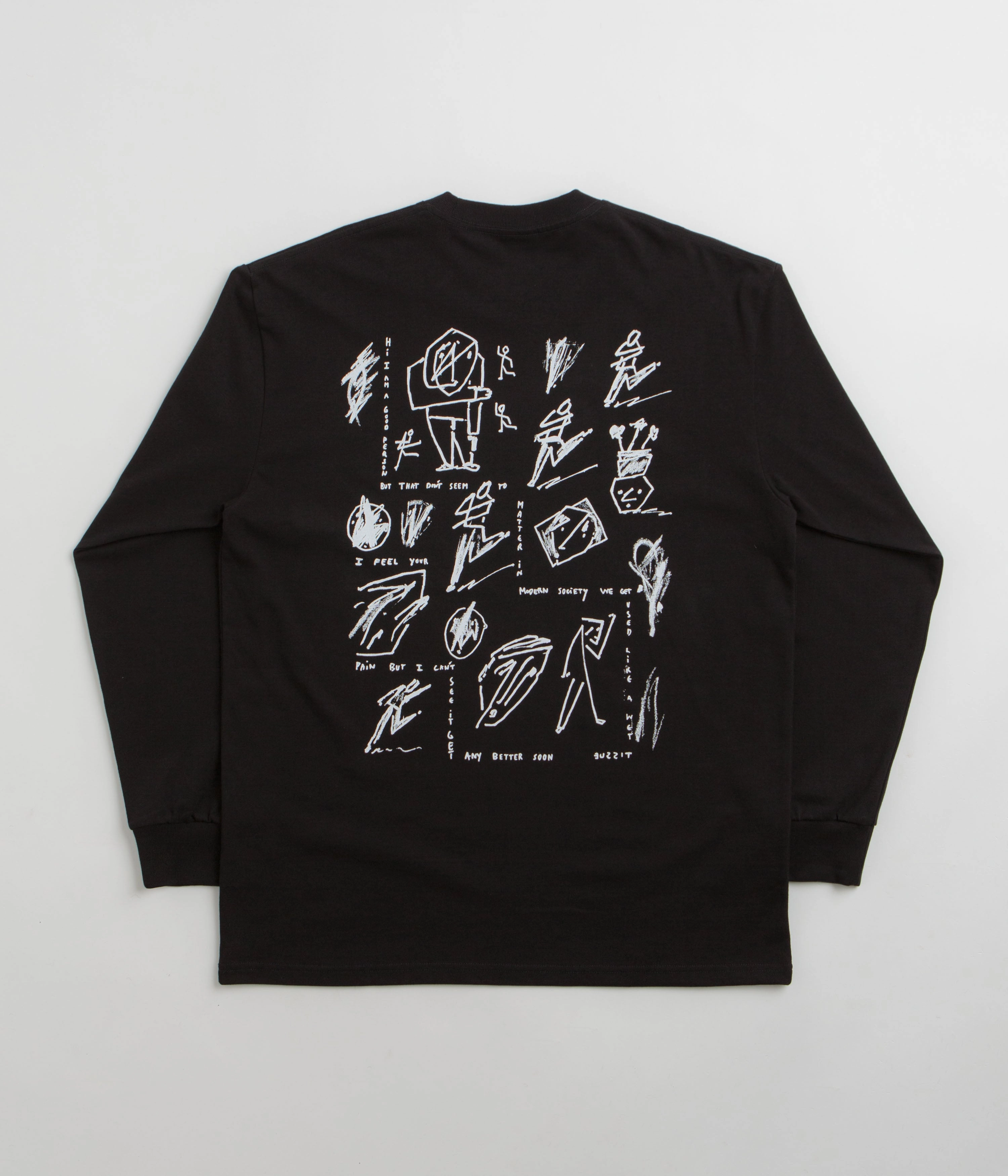 Polar Sad at Times Long Sleeve T-Shirt - Black Travel Comfort Style Active Outfit Style