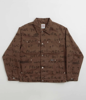 Polar Sad Notes Patrik Jacket - Walnut Minimalist Aesthetic