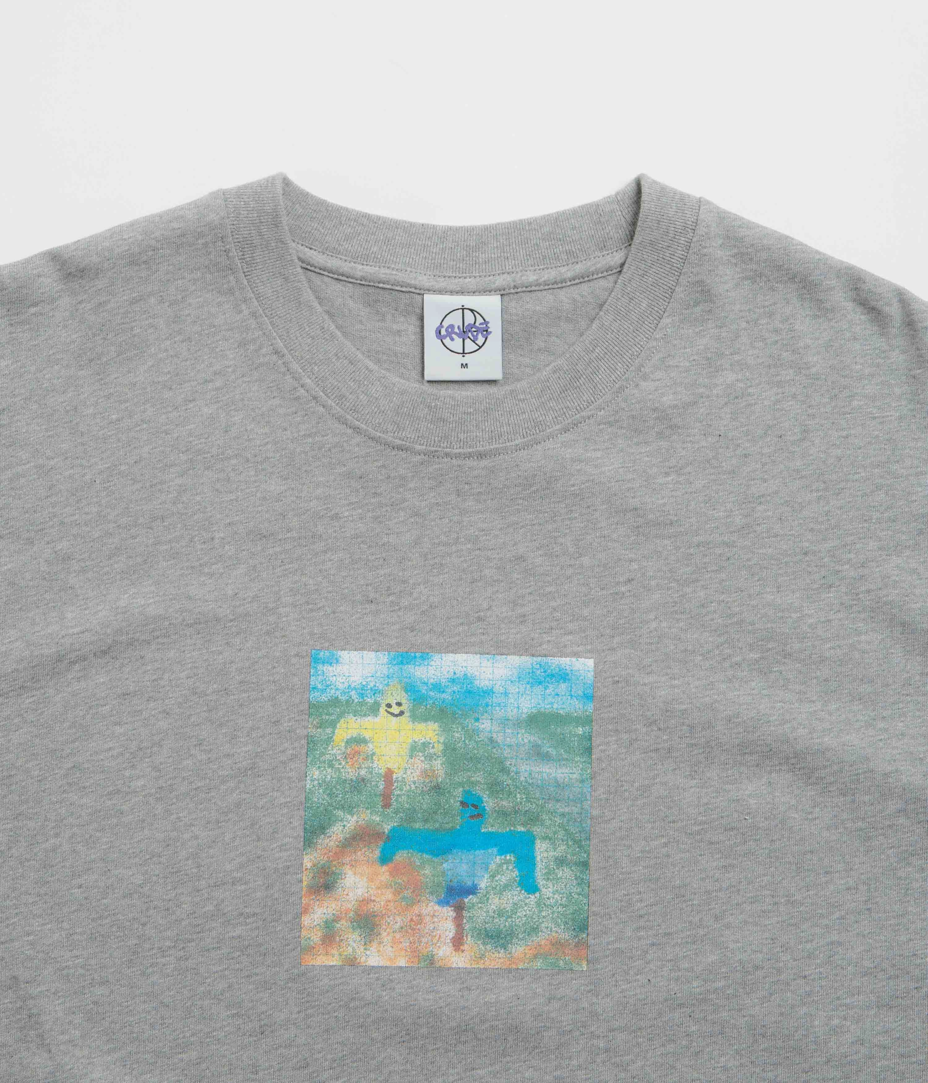 Trendy Layering MultipurposeCuffs Polar Scarecrow T-Shirt - Heather Grey