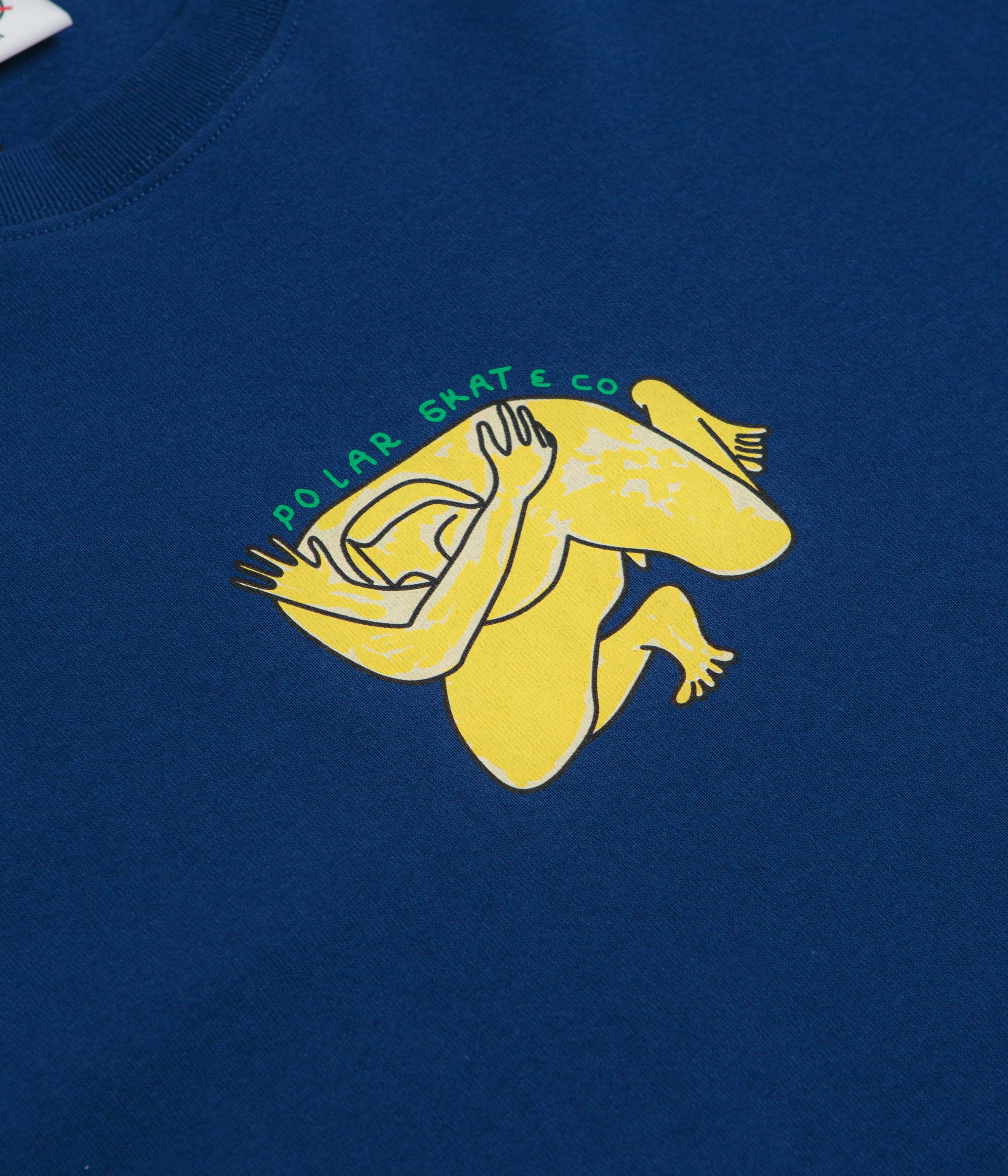 Polar Shy Bow T-Shirt - Deep Royal Blue Minimalist Style Weekend Fashion