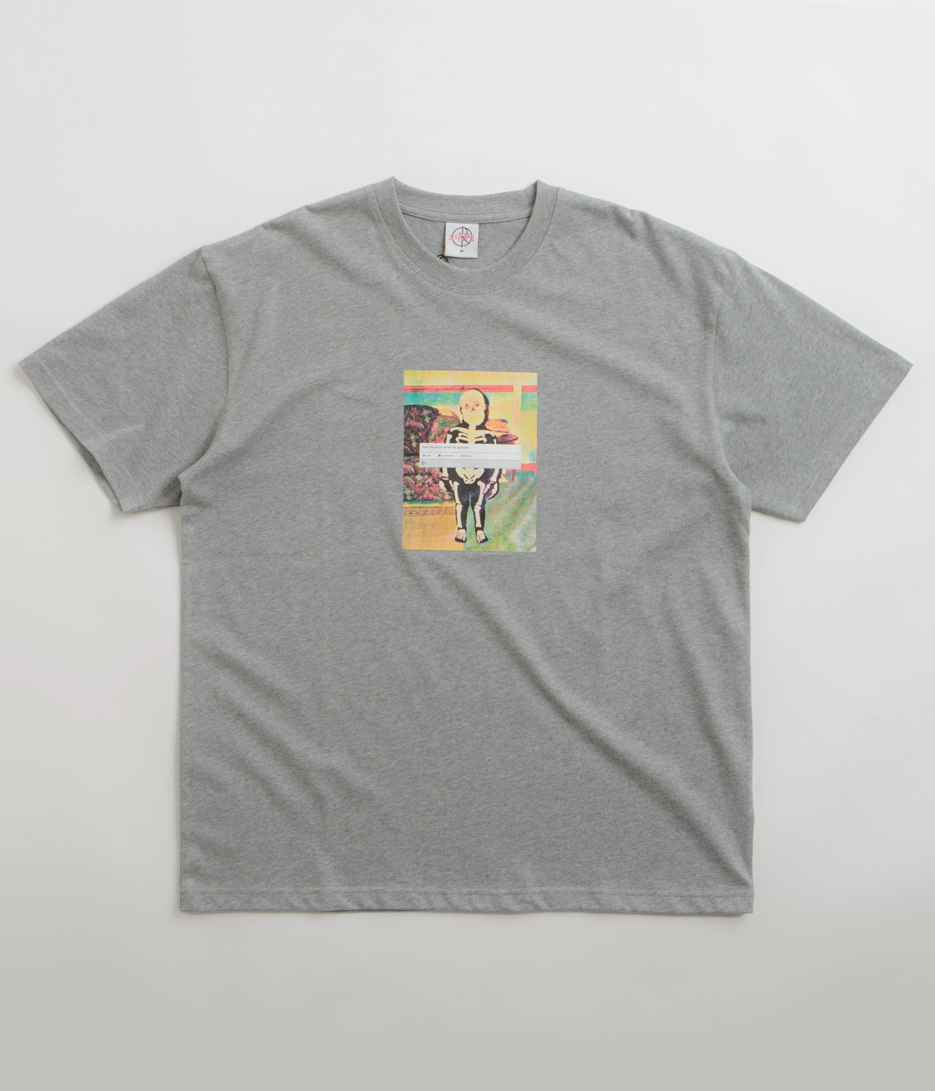 Polar Skeleton Kid T-Shirt - Heather Grey Easy-Going Style Everyday Trend