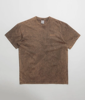 Soft Feel comfortable top Polar Surf Logo Acid T-Shirt - Brown