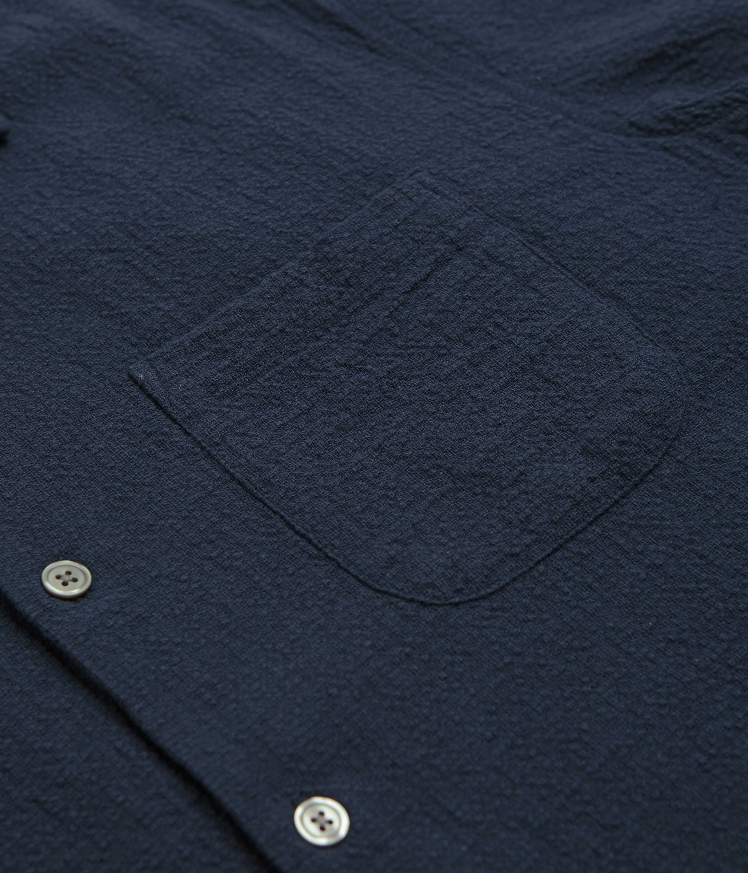 Wrinkle Free Care Classic Collar Obey Curtis Short Sleeve Shirt - Navy