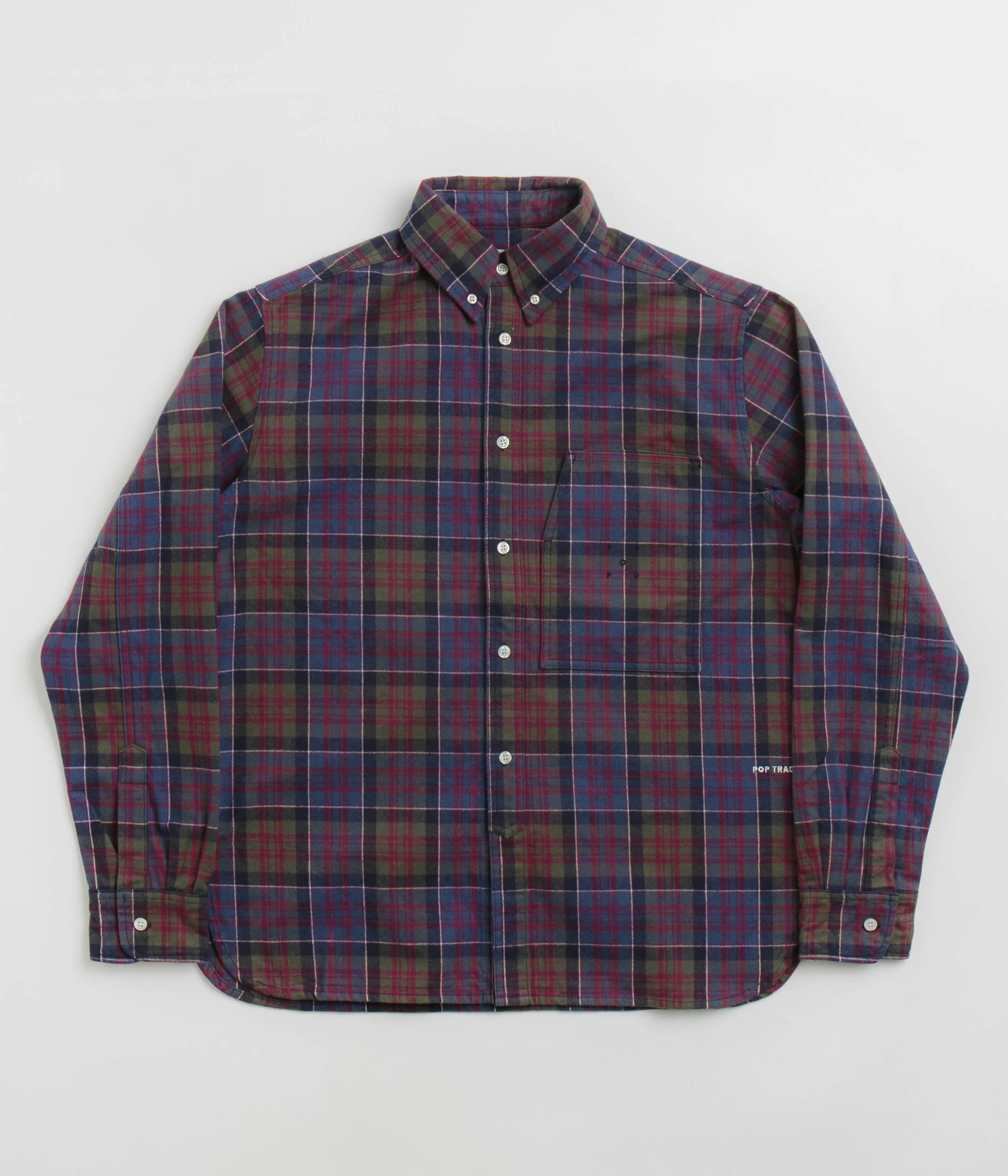 Customizable Design Pop Trading Company Flannel BD Shirt - Multicolour