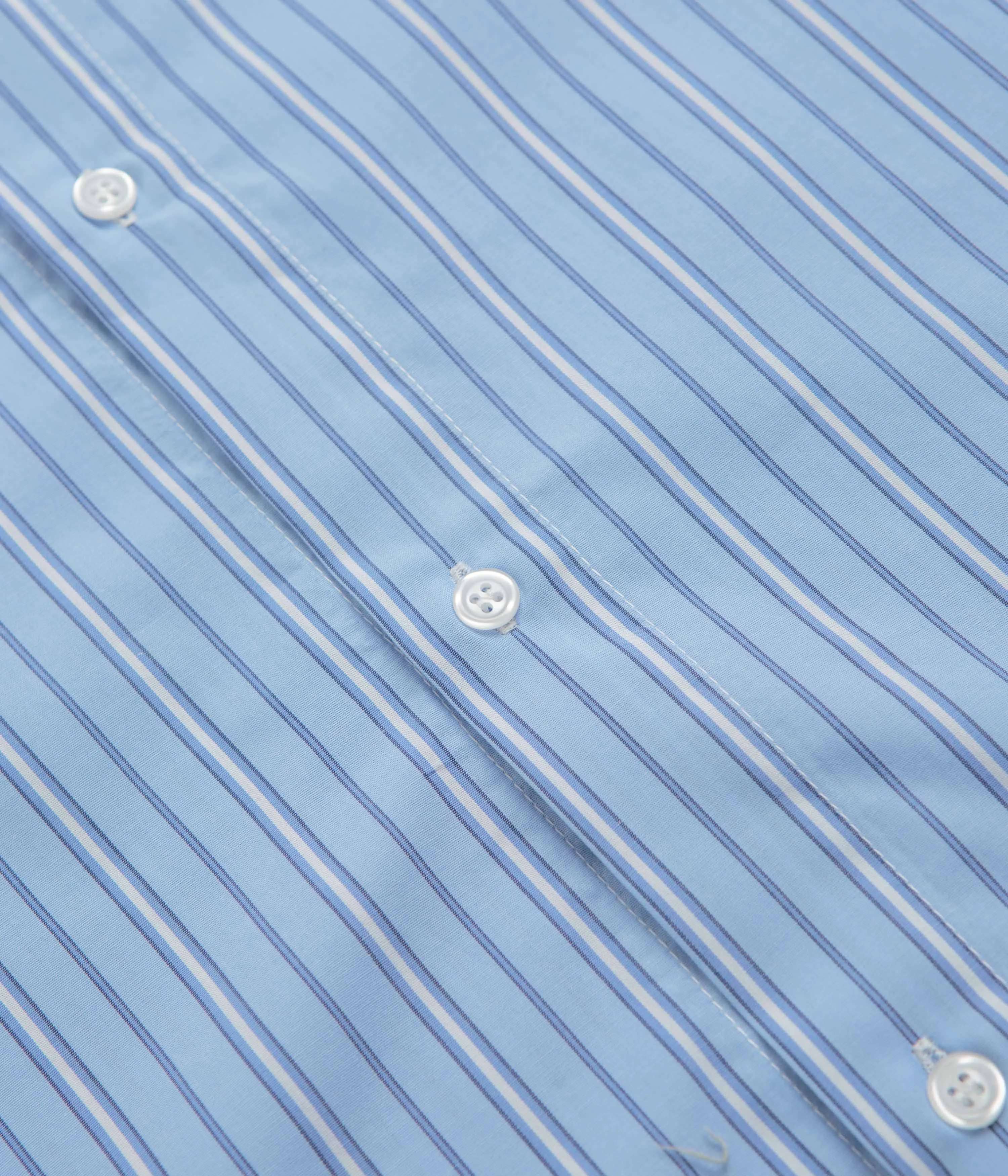 Pop Trading Company Striped Logo Shirt - Blue Versatile Clothing