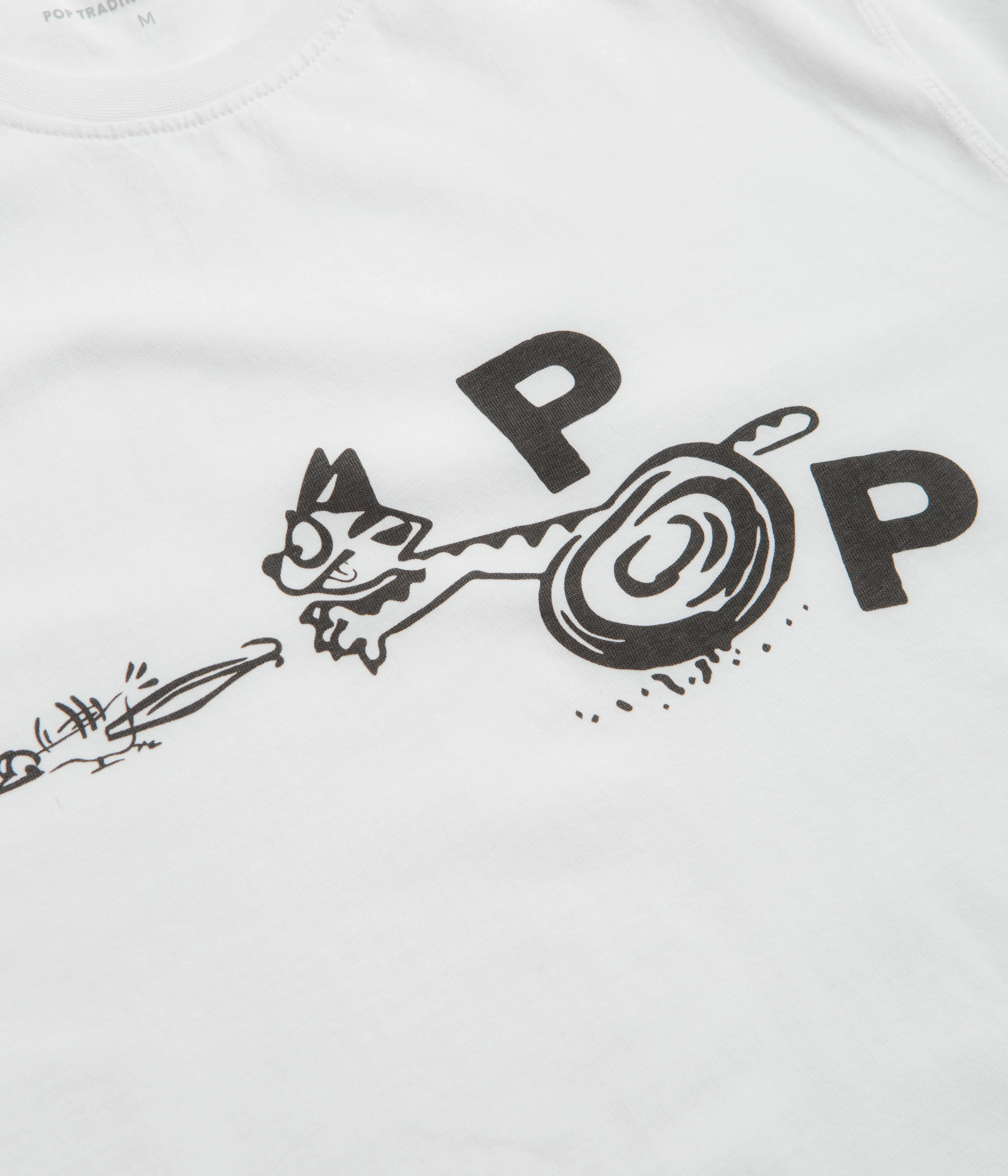 Pop Trading Company Catch T-Shirt - White soft fit