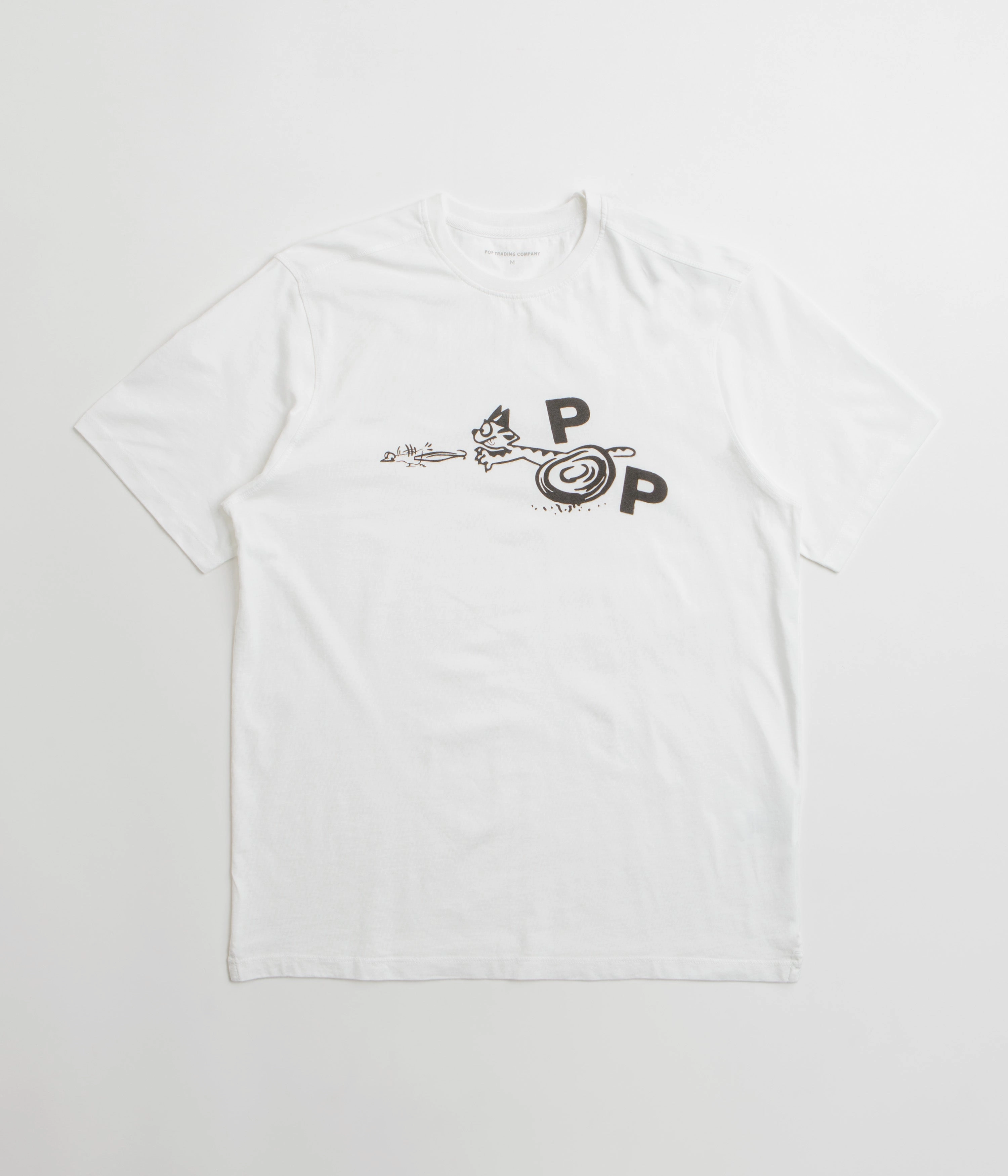 Pop Trading Company Catch T-Shirt - White Durable Material