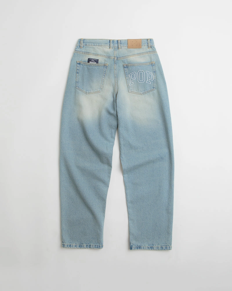 Comfort-First Pop Trading Company DRS Pants - Washed Denim / Blue
