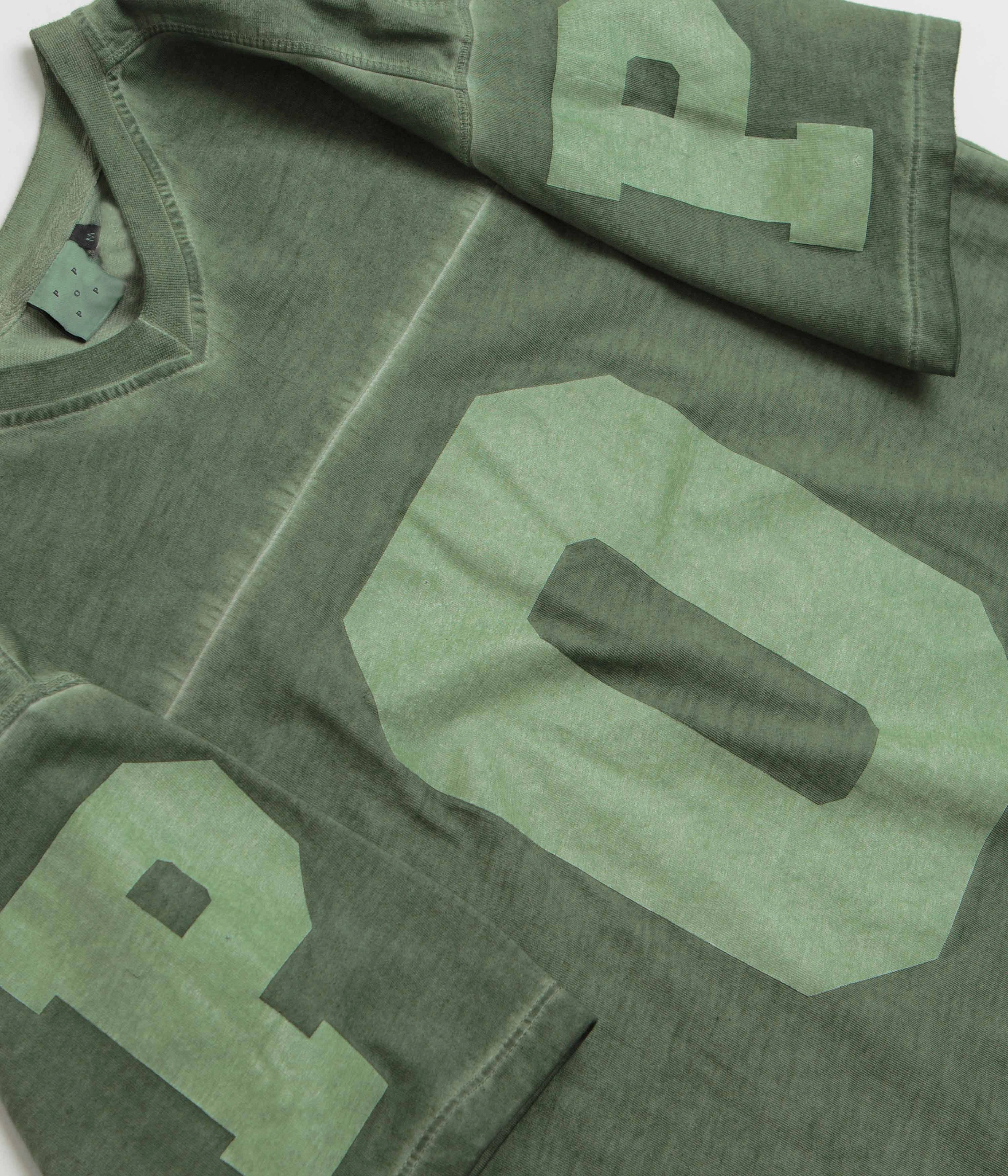 Pop Trading Company Football T-Shirt - Four Leaf Clover Double Stitched Seams Urban Trend Look