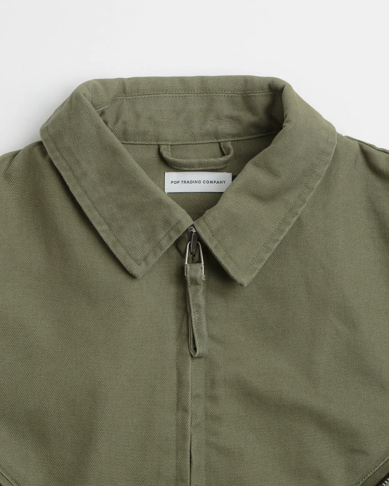 Warm Lining Pop Trading Company Full Zip Jacket - Four Leaf Clover