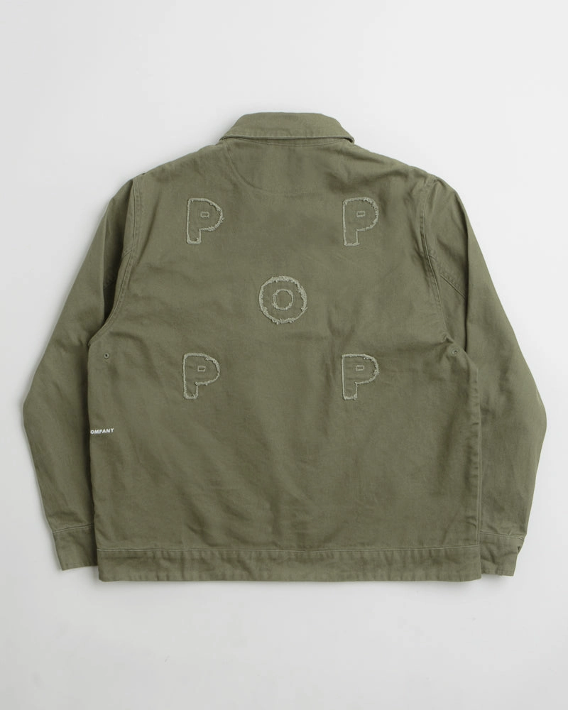 Pop Trading Company Full Zip Jacket - Four Leaf Clover Anti Pilling Finish