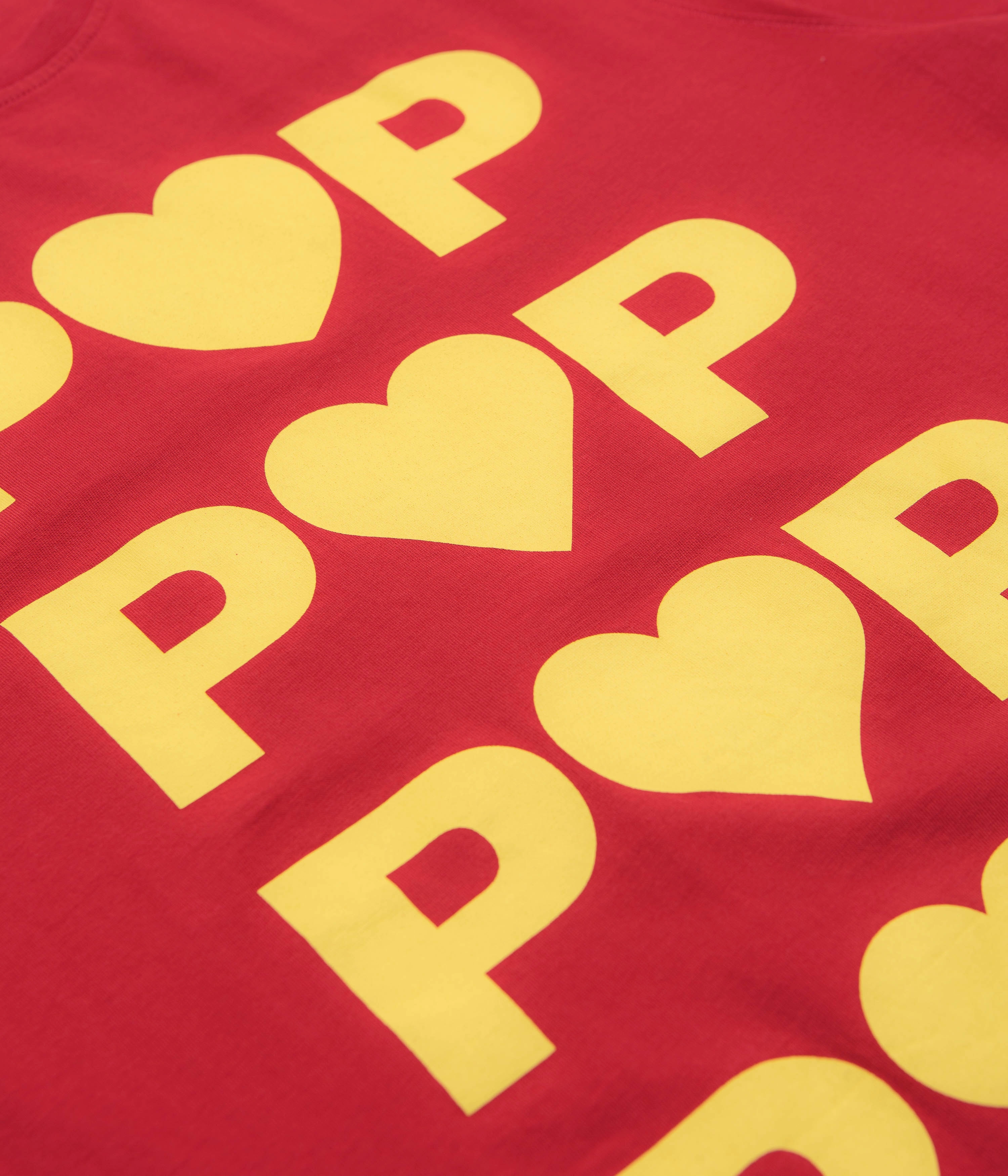 Quality Layer Pop Trading Company Hearts T-Shirt - Haute Red