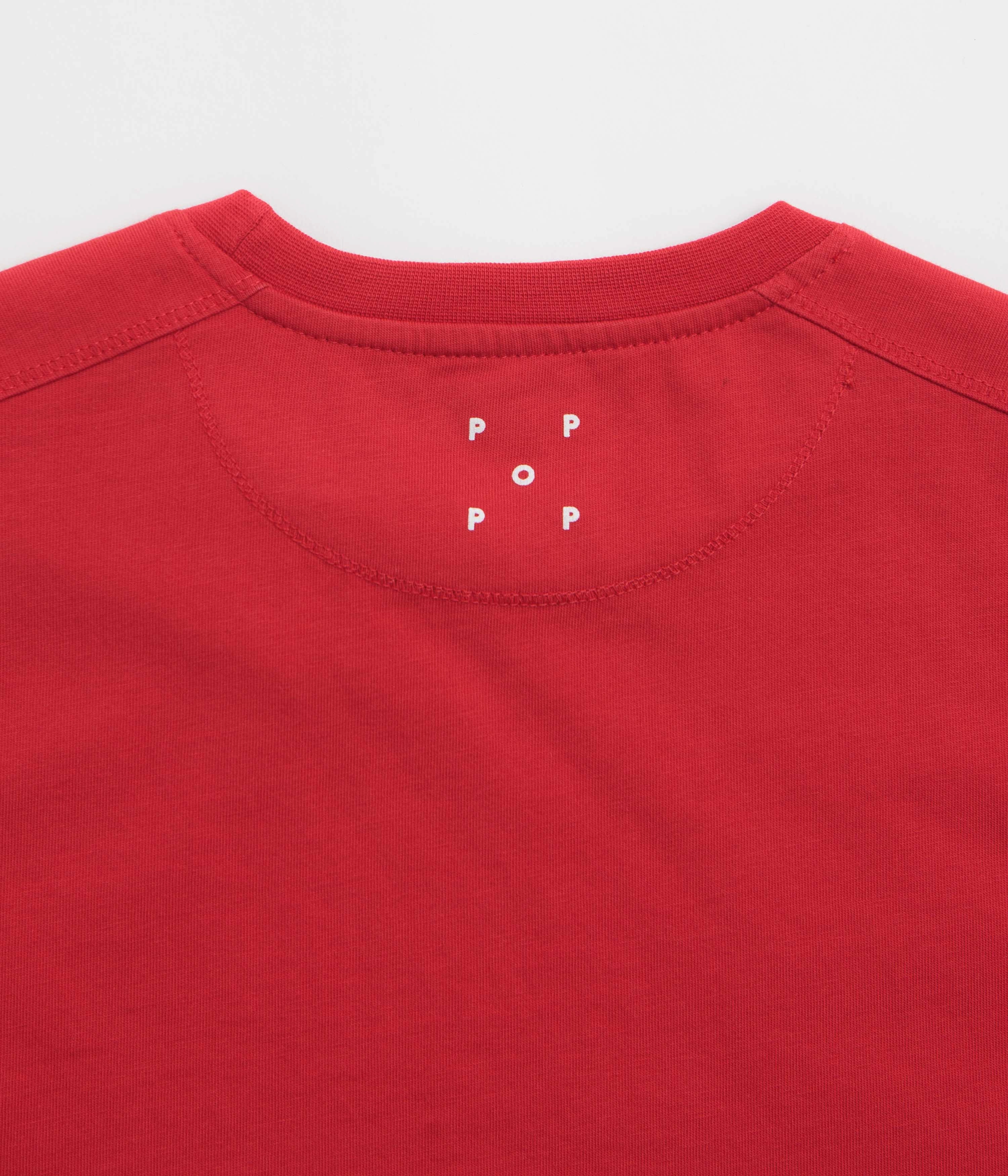 Sublimation Resistant Fabric Pop Trading Company Hearts T-Shirt - Haute Red