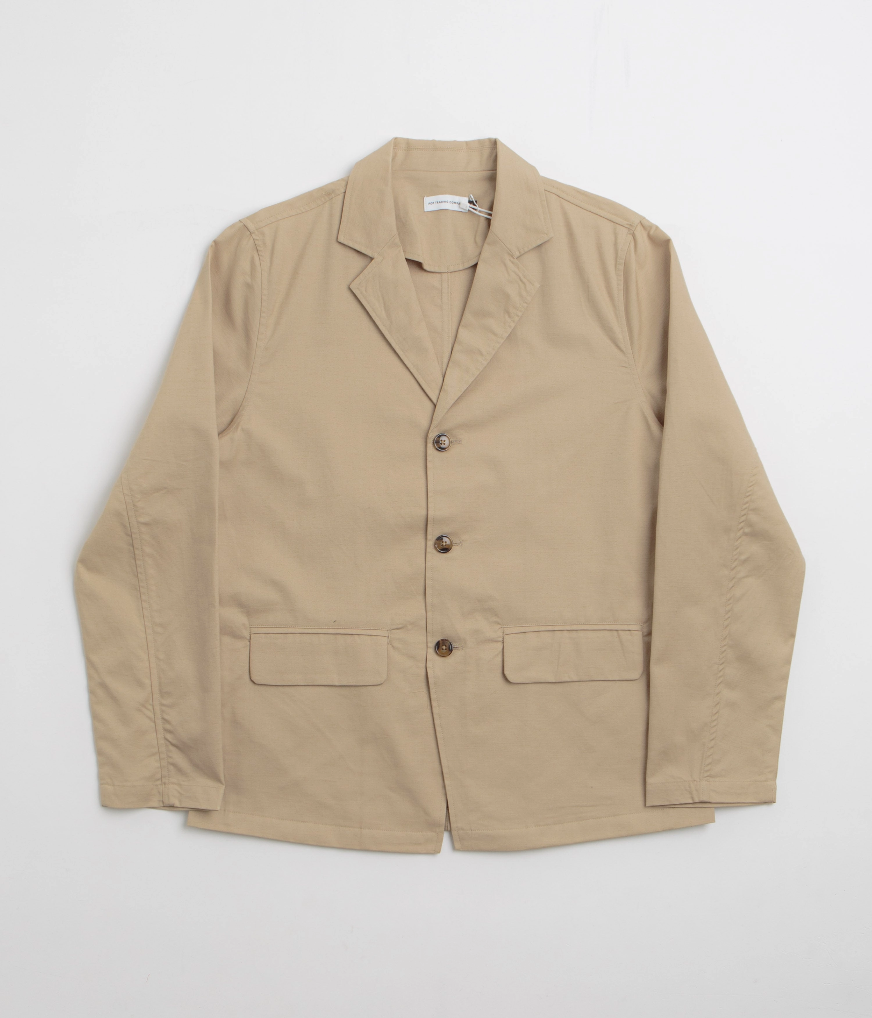 Pop Trading Company Hewitt Suit Jacket - White Pepper Reinforced Shoulder Panels
