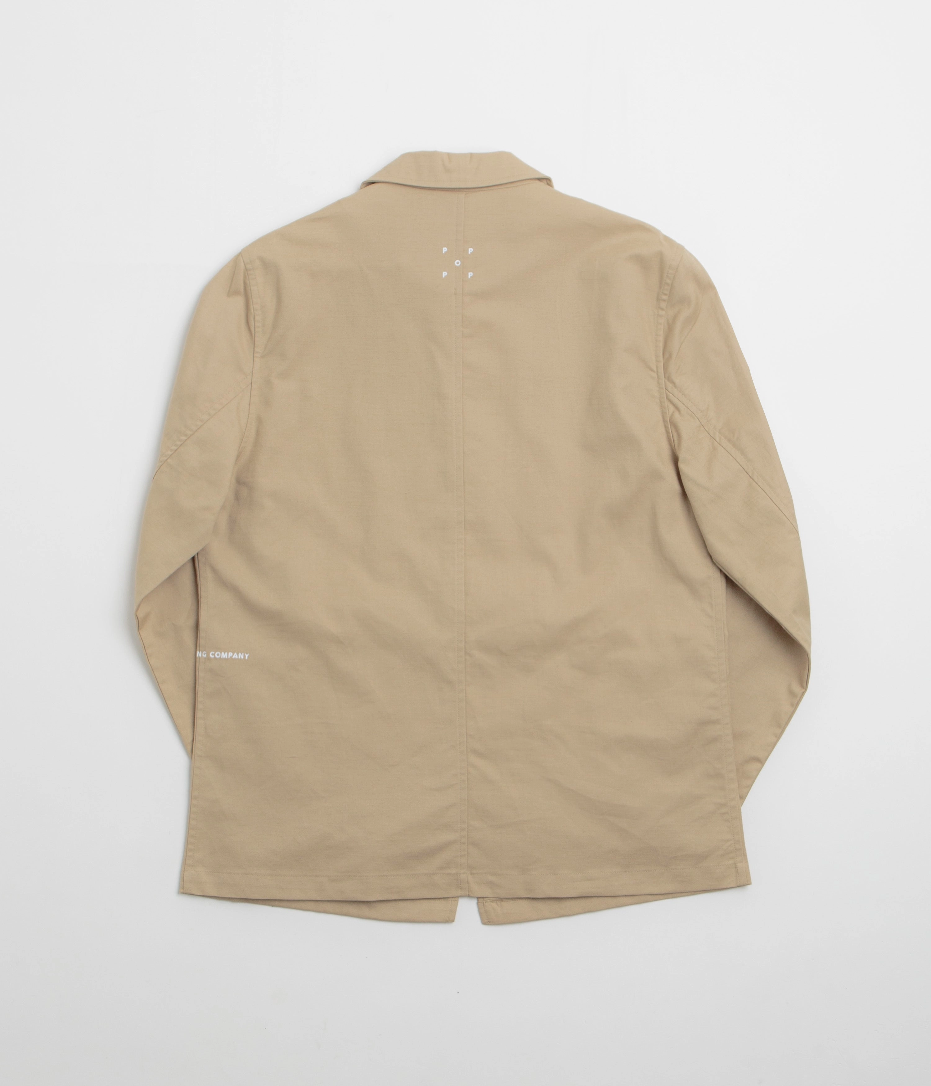 Pop Trading Company Hewitt Suit Jacket - White Pepper Windproof Inner Layer Reinforced Collar Structure
