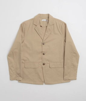 Pop Trading Company Hewitt Suit Jacket - White Pepper Reinforced Shoulder Panels