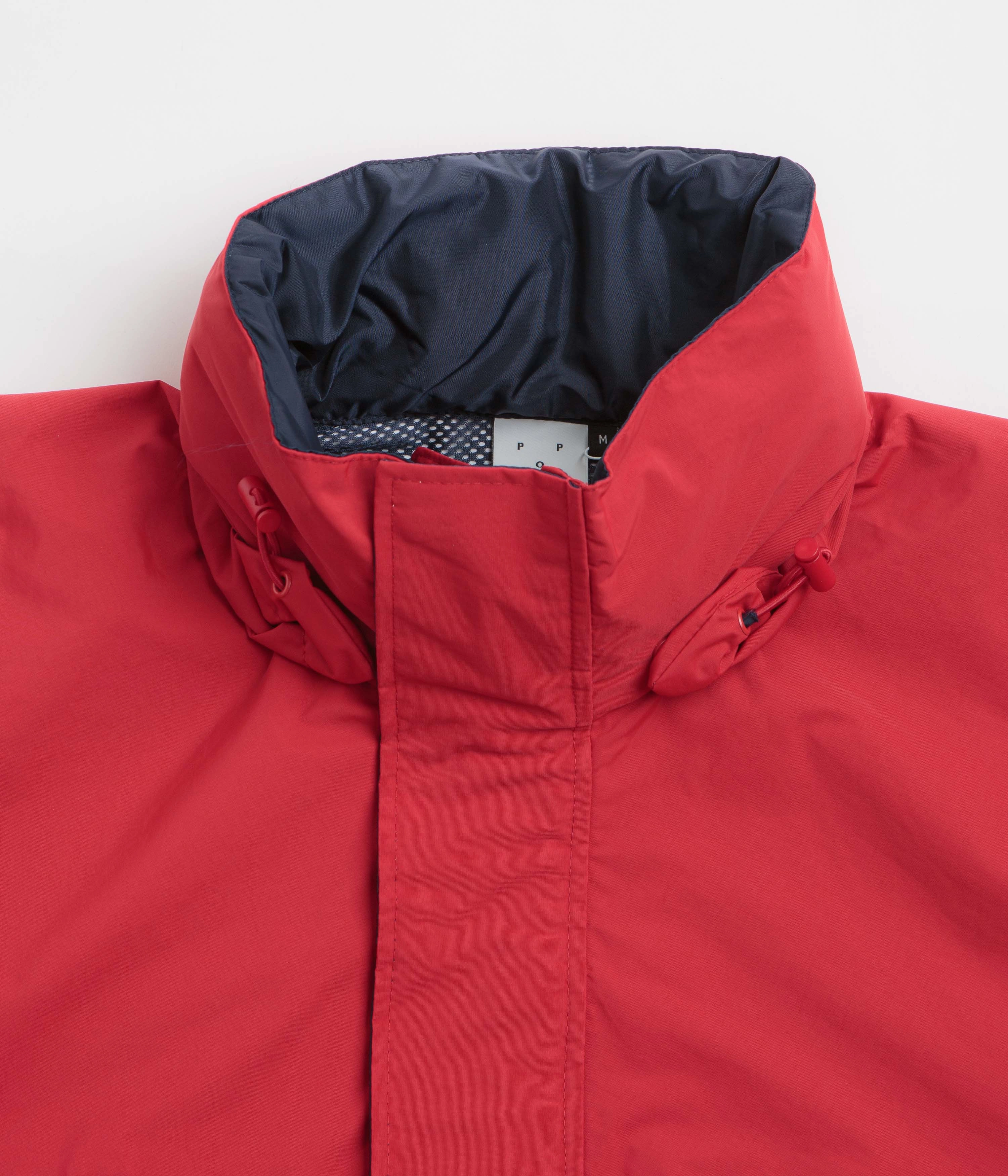 Stretch Enhanced Mobility Zones Balanced Insulation Pop Trading Company Nautical Jacket - Haute Red / Navy