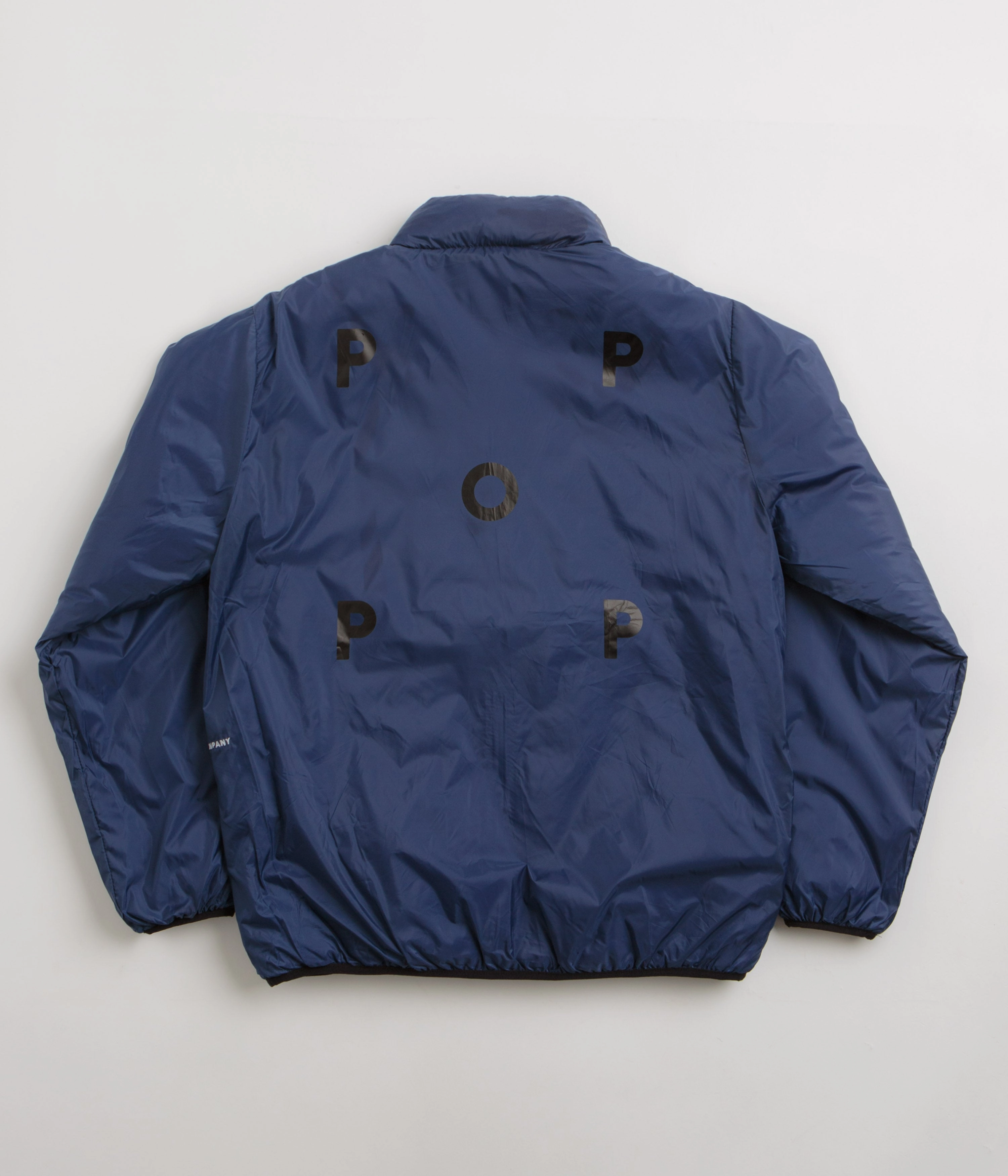 Pop Trading Company Quilted Reversible Jacket - Black City Ready Wear LightPadding