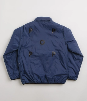 Pop Trading Company Quilted Reversible Jacket - Black City Ready Wear LightPadding