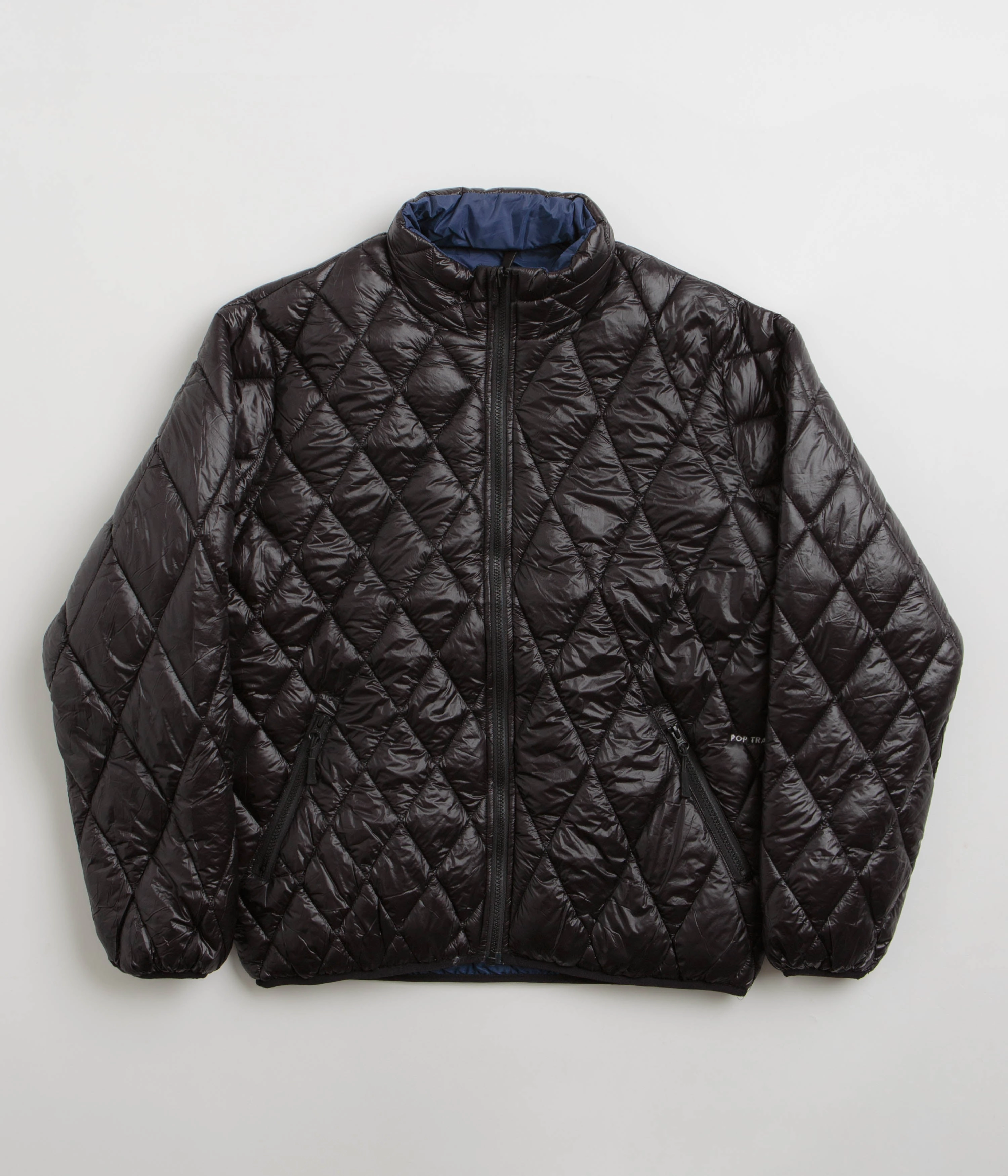 Pop Trading Company Quilted Reversible Jacket - Black All Seasons