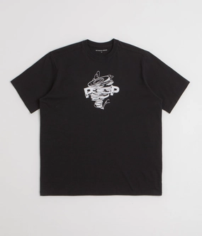 Regular Fit Pop Trading Company Swirl T-Shirt - Black