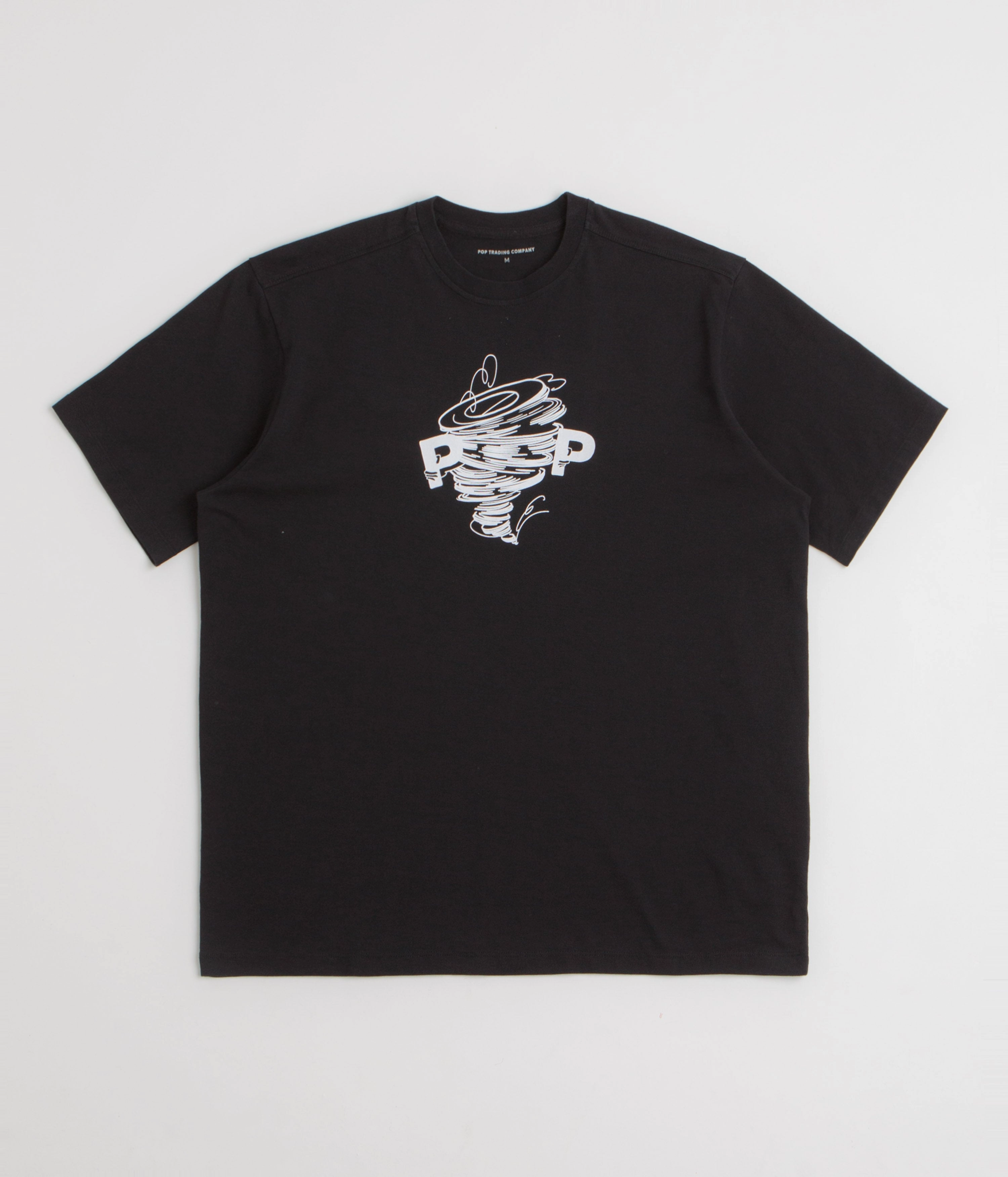 Regular Fit Pop Trading Company Swirl T-Shirt - Black