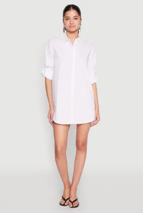 Poplin Shirt Dress SmoothEdgeFinish