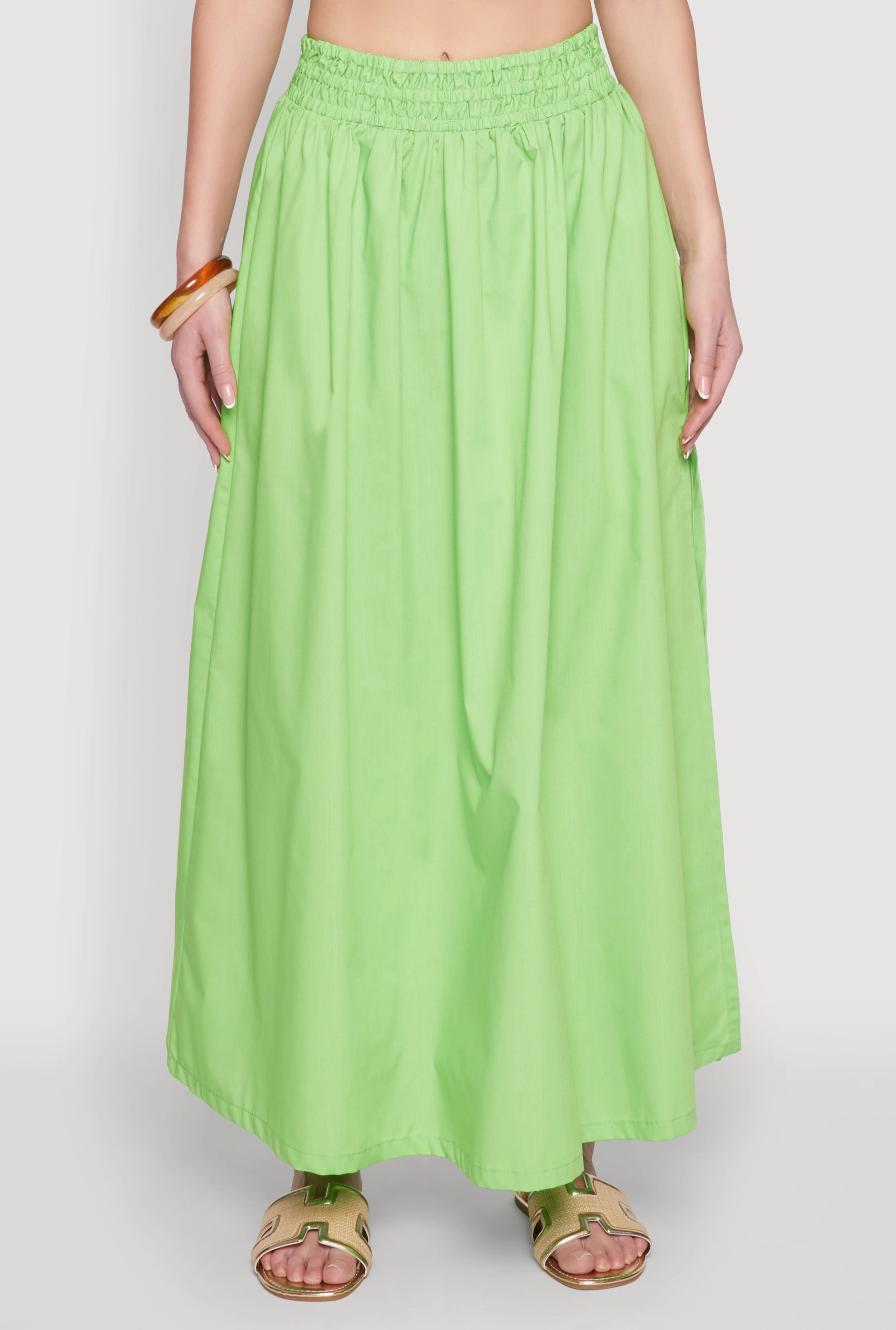 Poplin Maxi Skirt Designer Inspired
