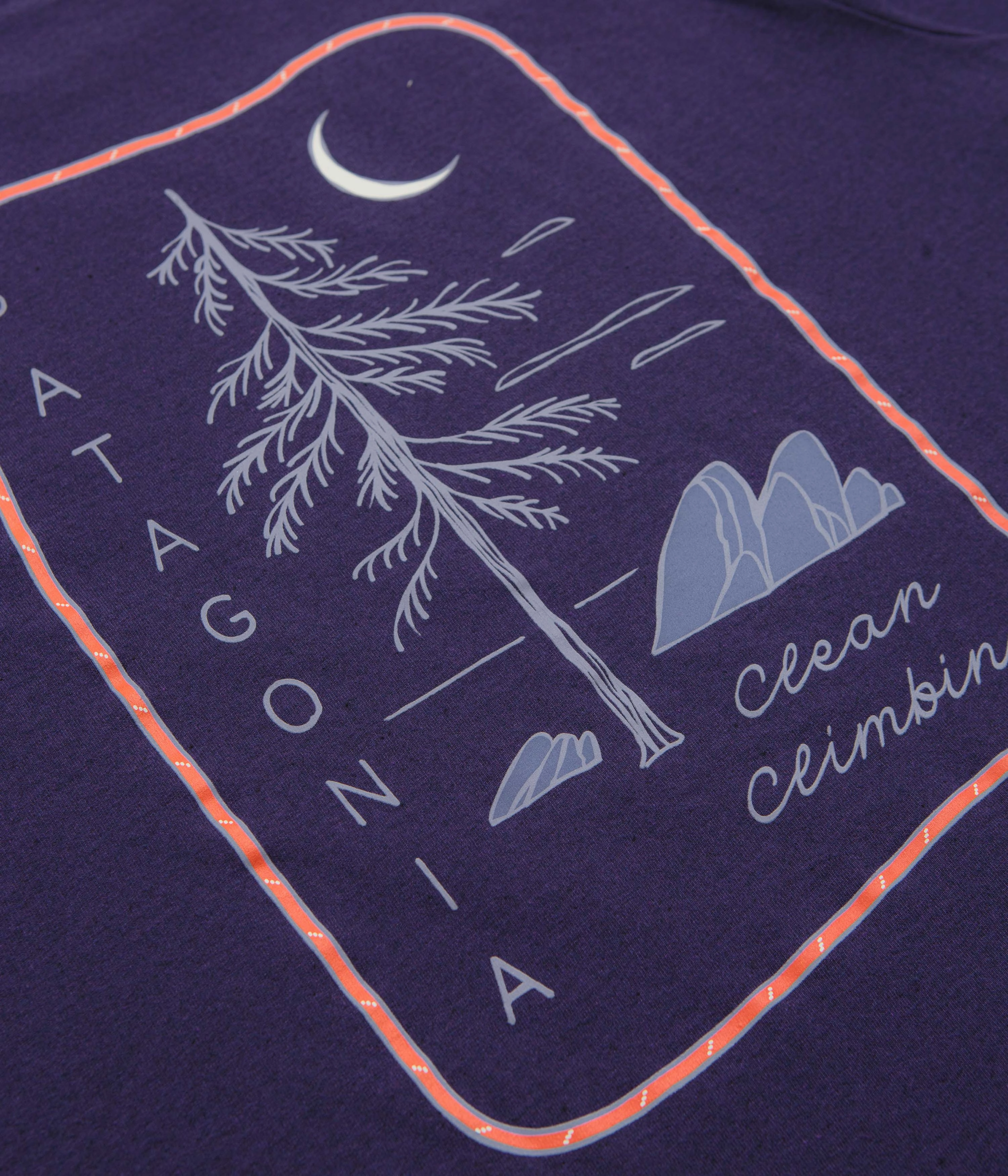 Classic timelessness Patagonia Clean Climb Roots Responsibili-Tee T-Shirt - Plummet Purple