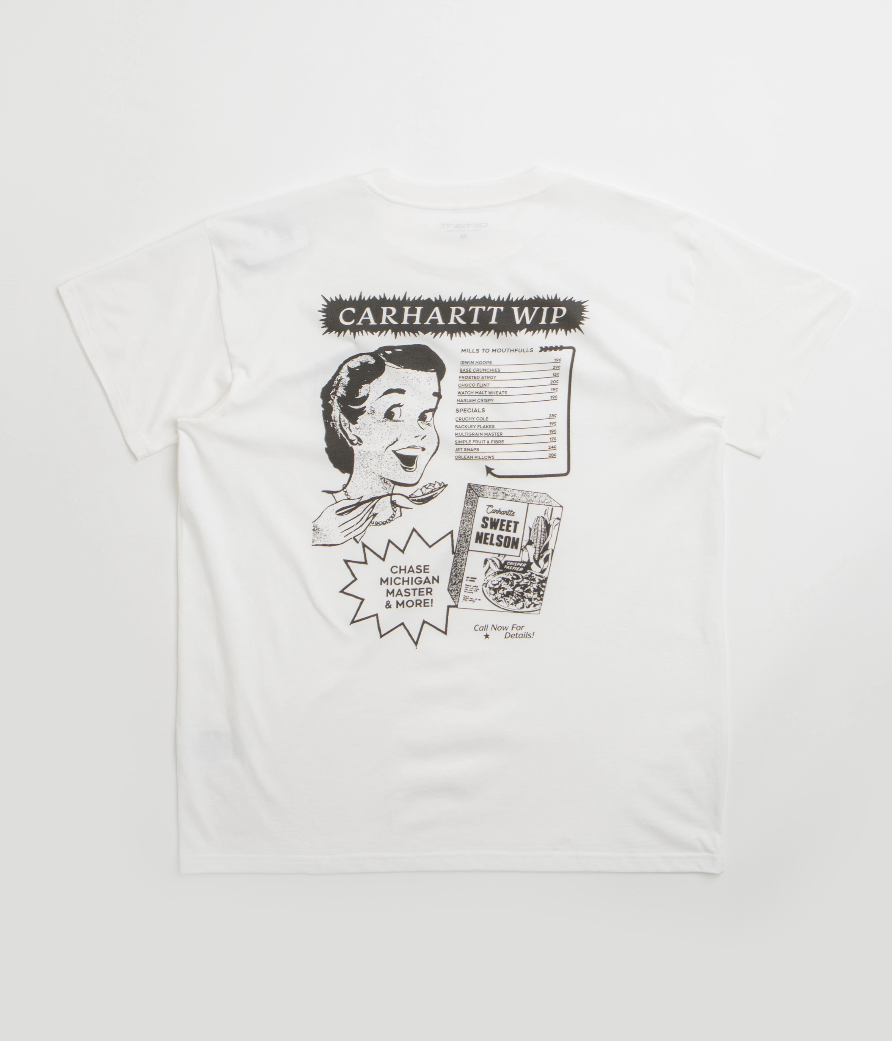 Carhartt Catalogue T-Shirt - White / Black Lightweight Style Zero Waste Production