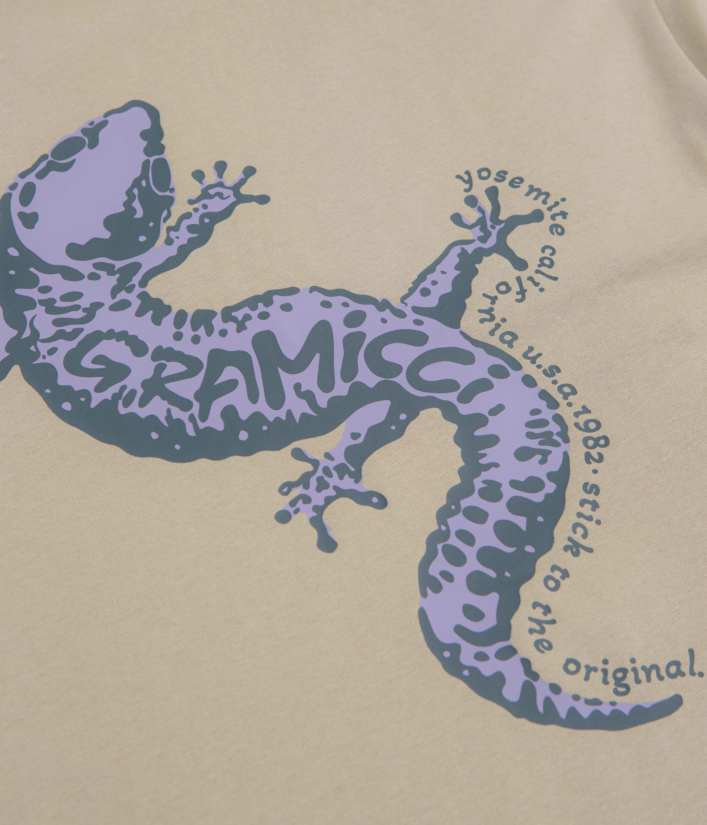 Gramicci Gecko T-Shirt - Beige Skin Friendly Blends Feminine Appeal