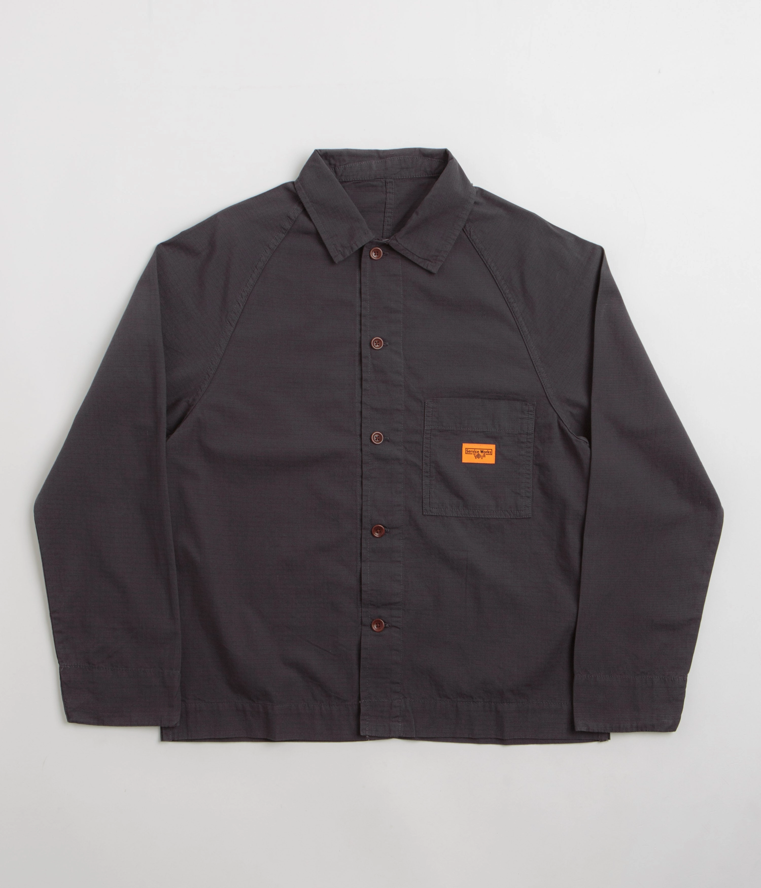 Service Works Ripstop FOH Jacket - Washed Black All Year Use