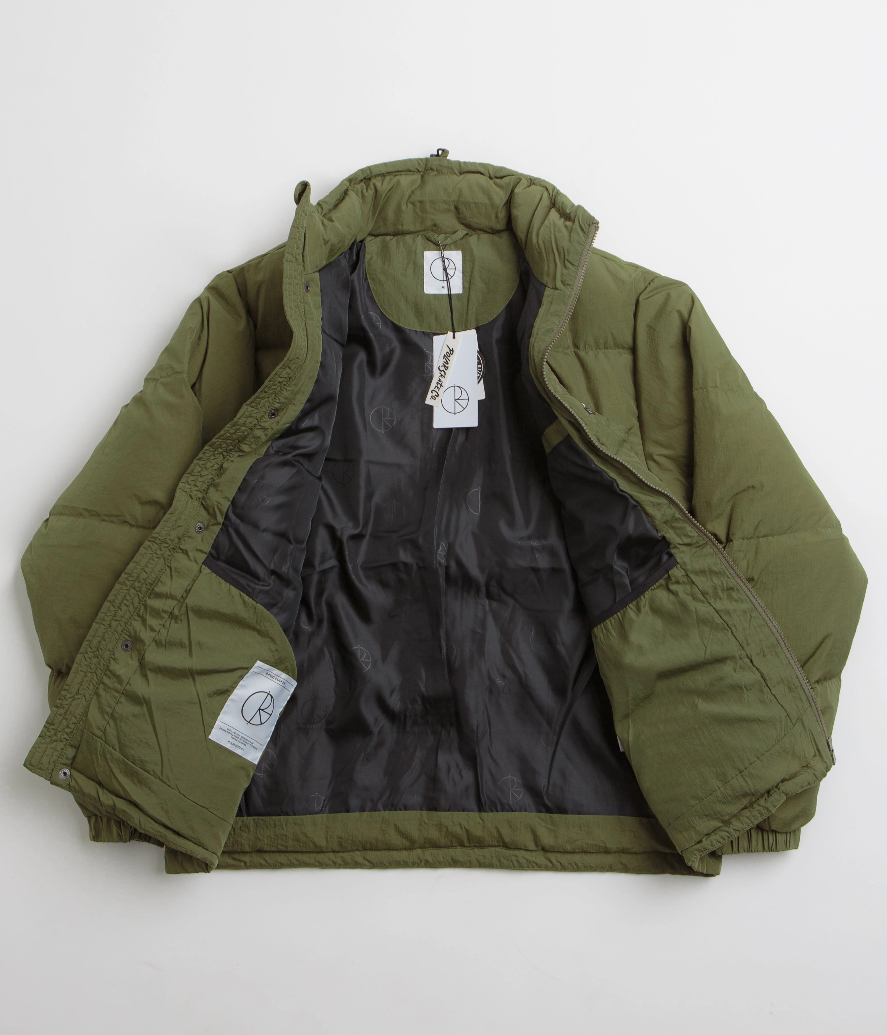 Ventilated Panels Polar Basic Puffer Jacket - Army Green