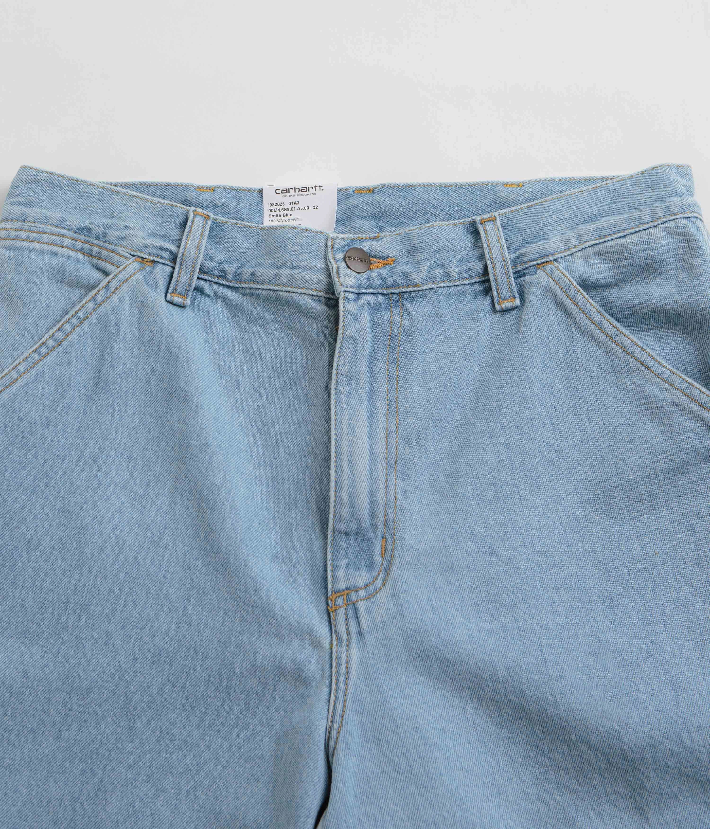 Carhartt Single Knee Shorts - Heavy Stone Bleached Blue AntiSnagTechnology Weekend Outfit