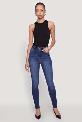 WAX Whiskered Rolled Cuff Skinny Jeans Everyday Fashion Organic Cotton
