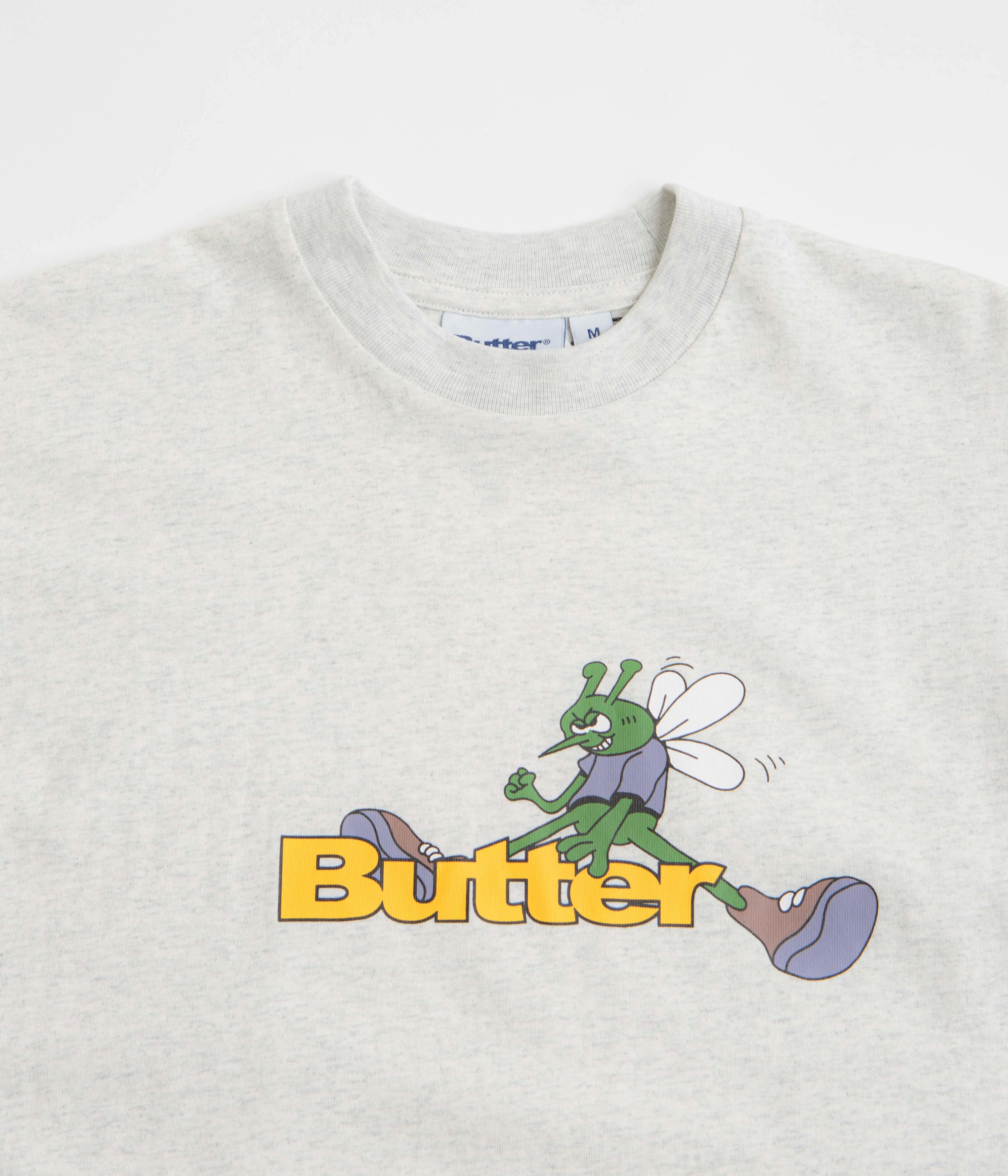 Butter Goods Skeeter Logo T-Shirt - Ash Holiday Wear