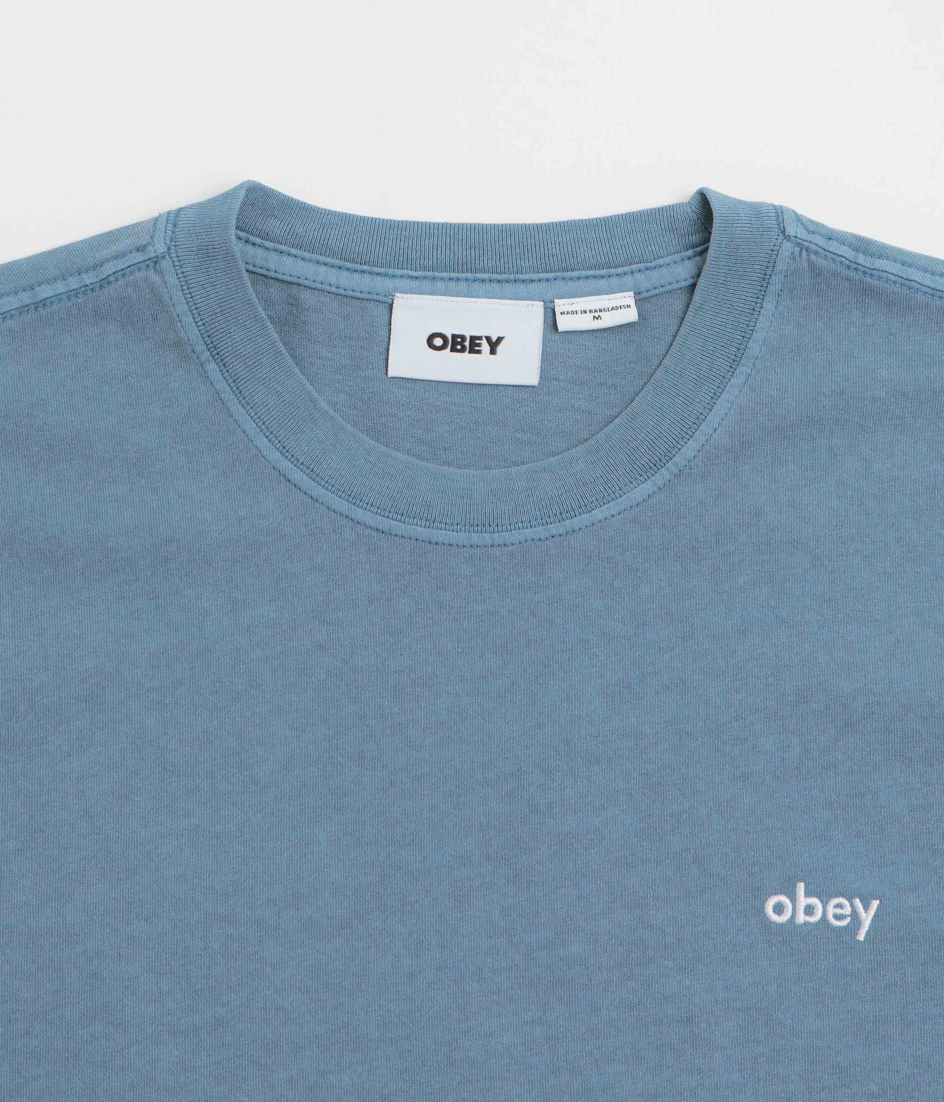 Cool Layer Wear Obey Lowercase Pigment T-Shirt - Pigment Coronet Blue