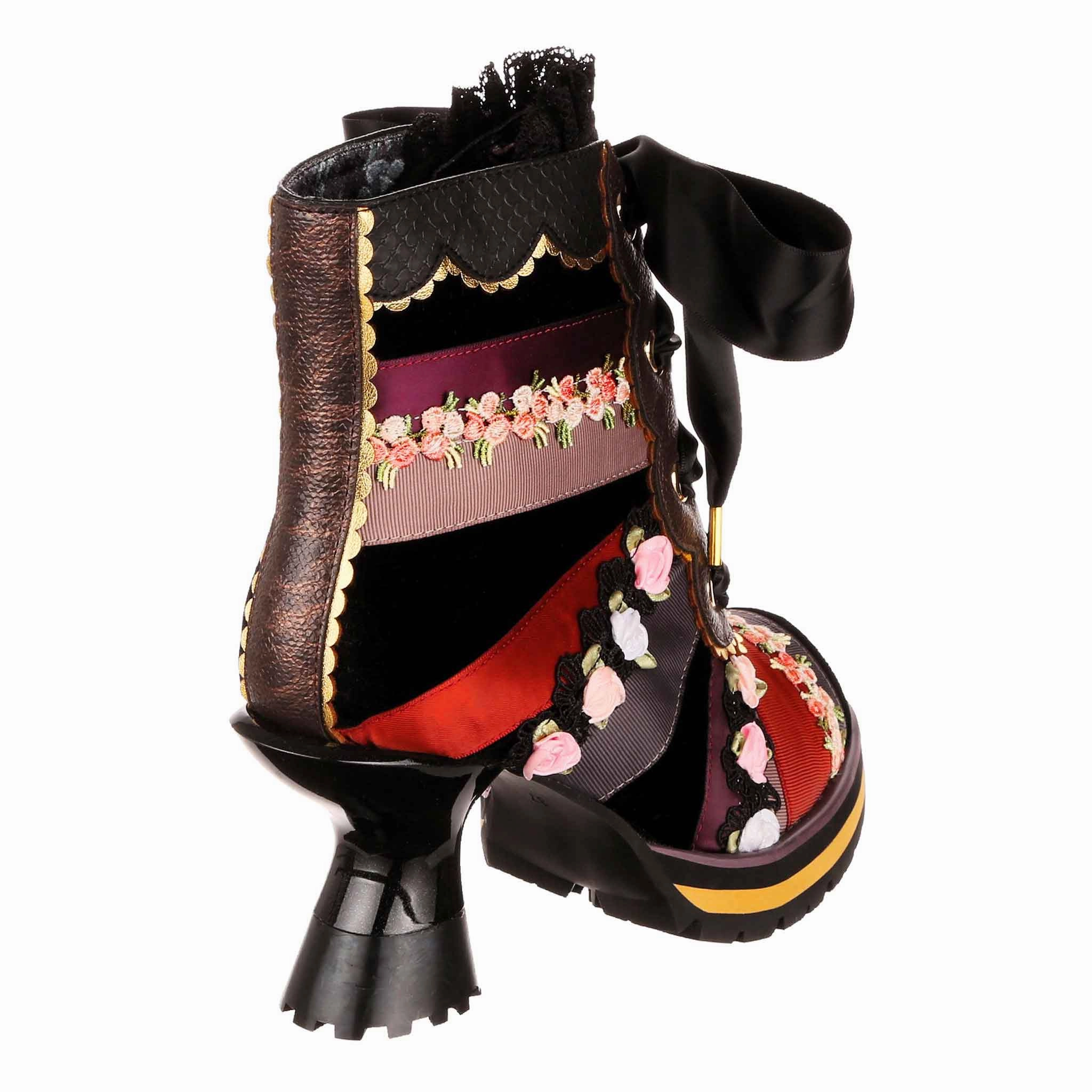 Pretty Patchwork Comfortable to wear Tapered Heel