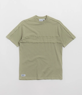 Butter Goods Movement T-Shirt - Army Light Outfit Curved Hemline
