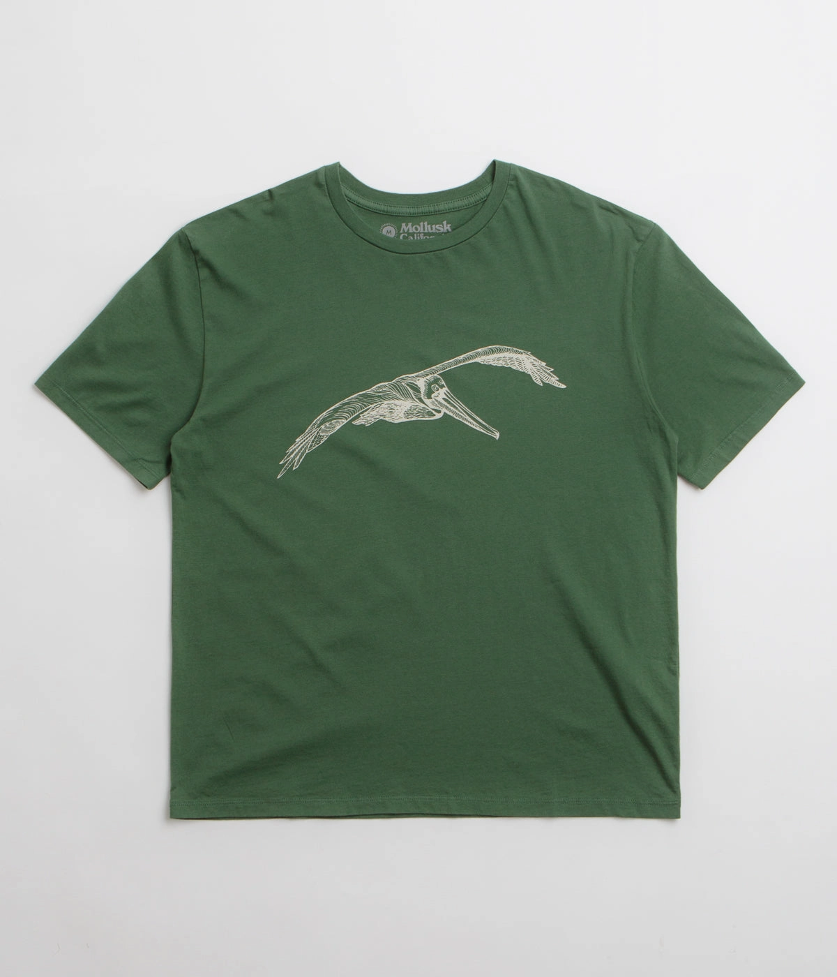 Mollusk Pelican T-Shirt - Rover Green Essential Piece
