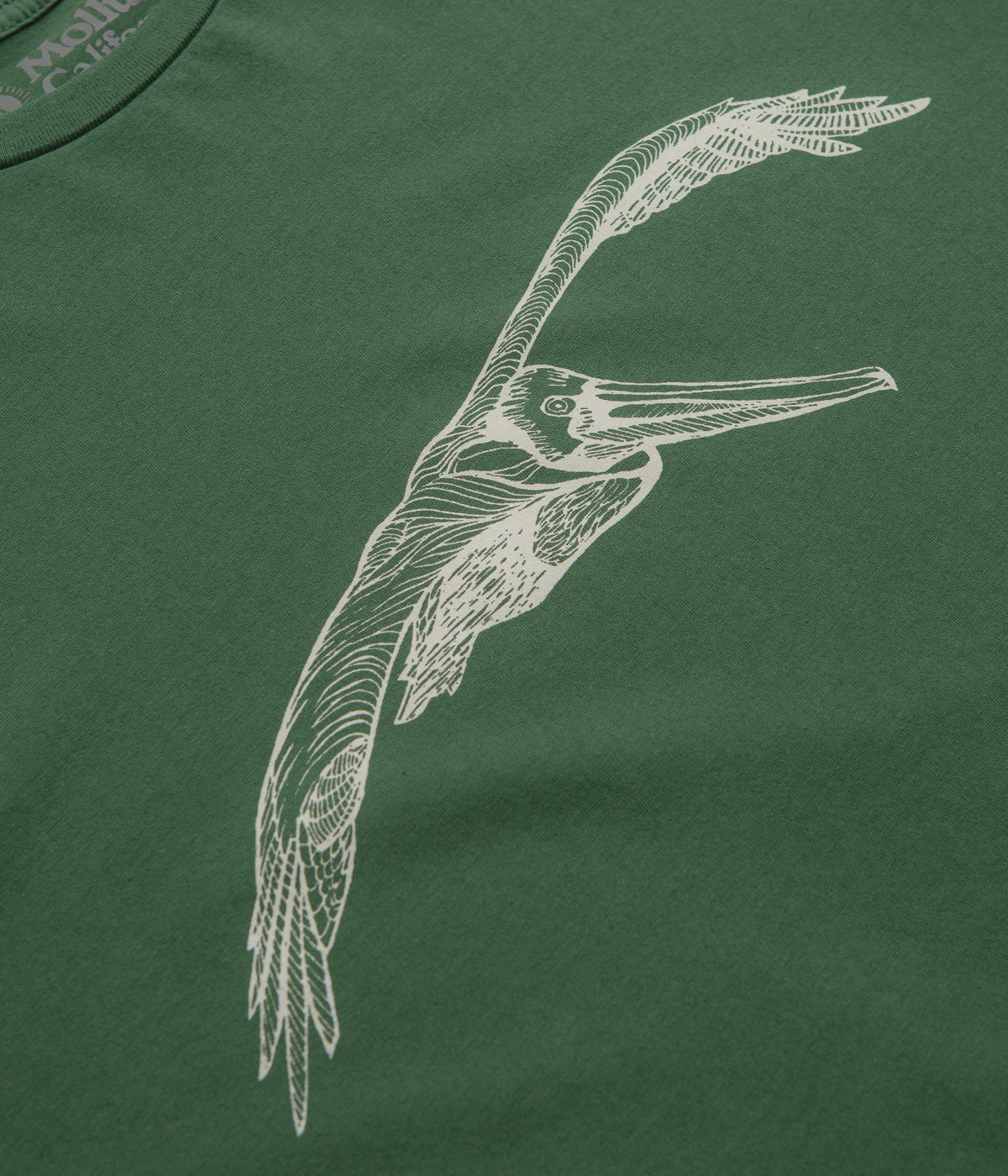 Mollusk Pelican T-Shirt - Rover Green Comfy Wardrobe Fashion and Comfort