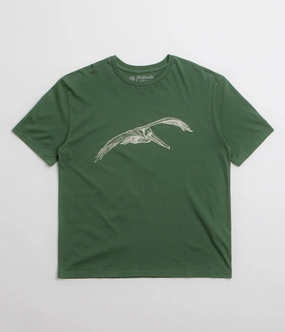 Lightweight Feel Timeless Design Mollusk Pelican T-Shirt - Rover Green