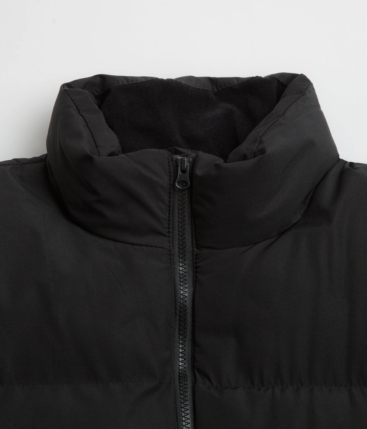 Poetic Collective Puffer Jacket - Black / White Reinforced Seams MoistureWicking Technology